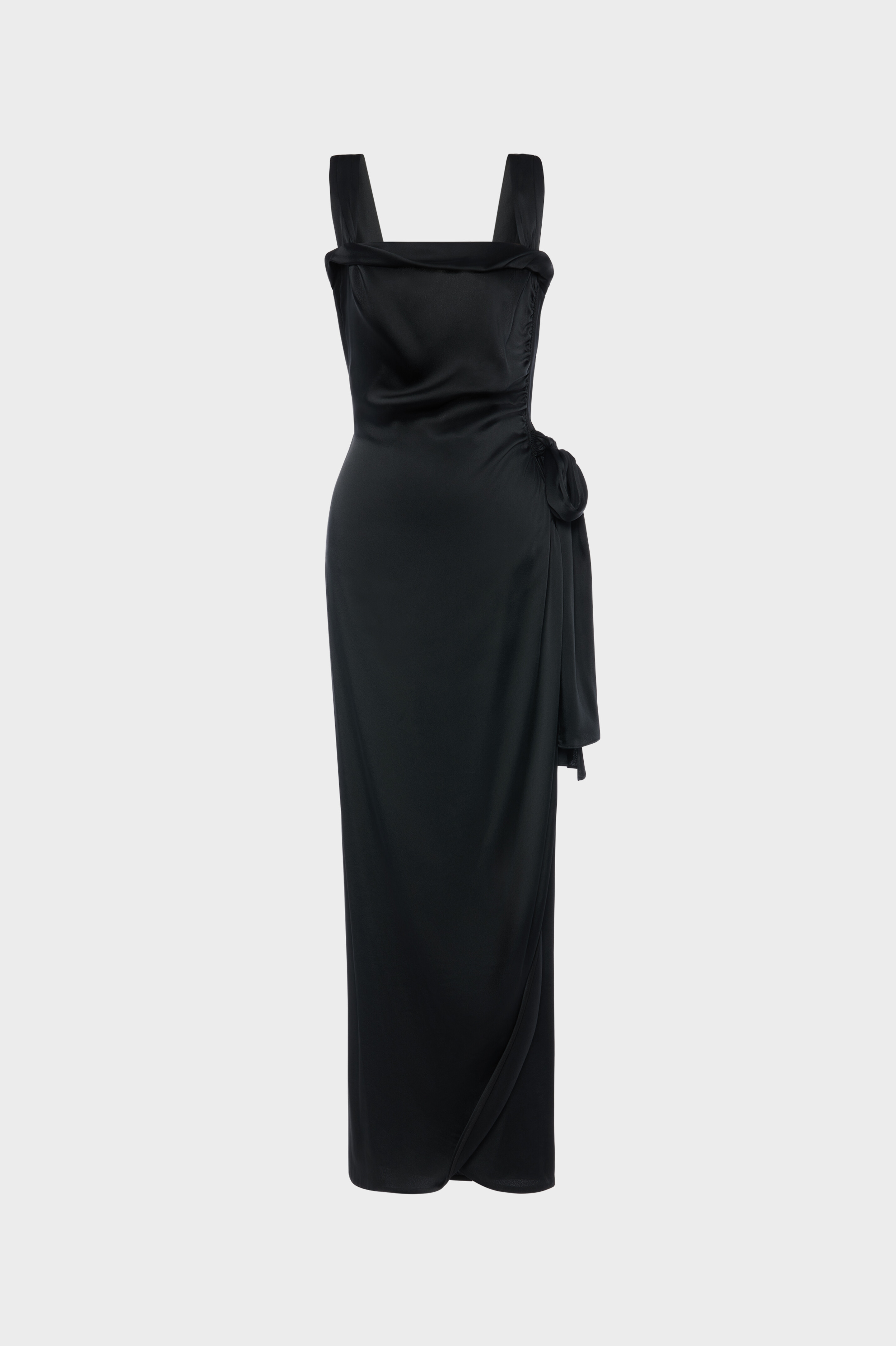 Silk satin maxi dress