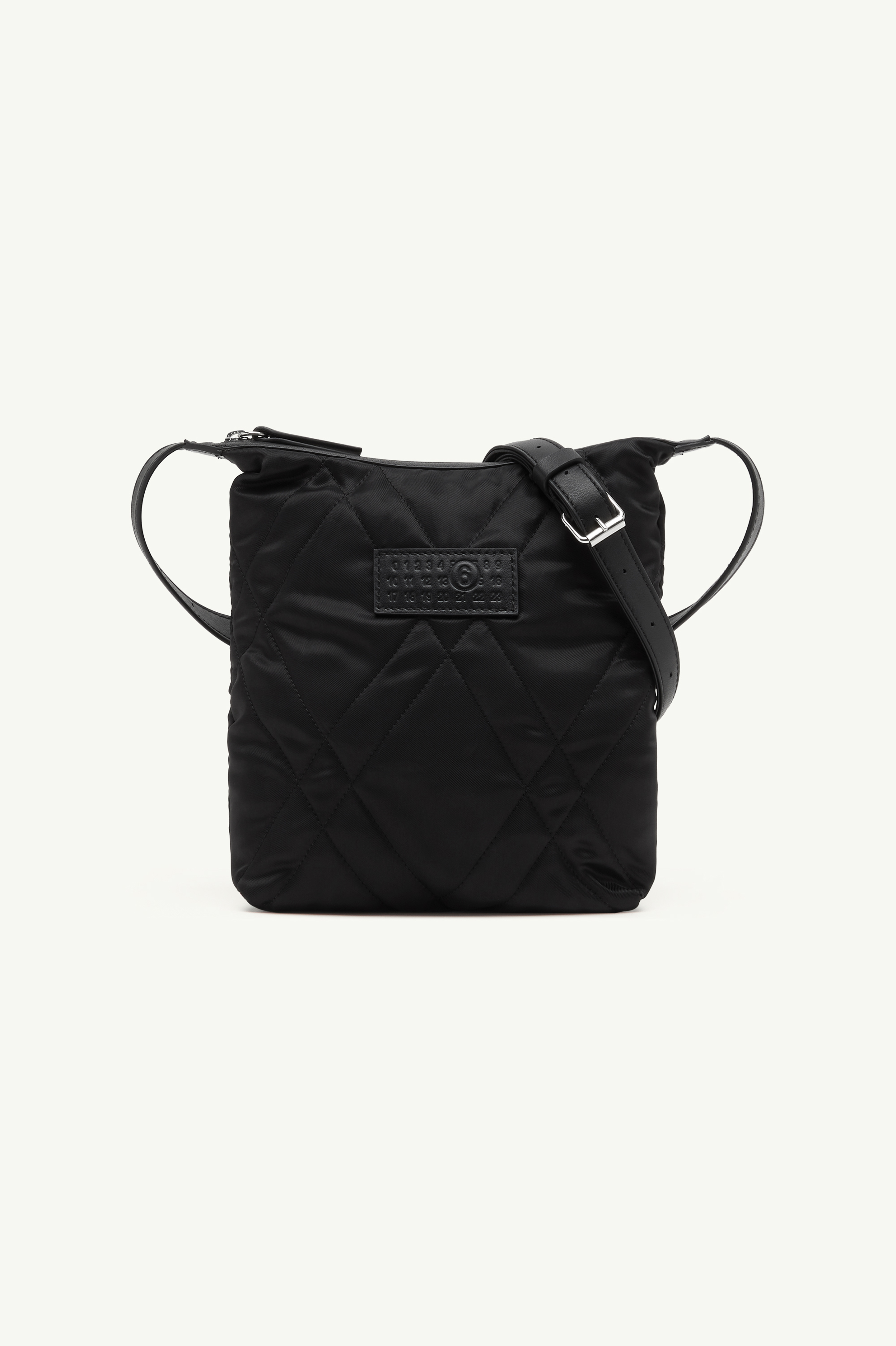 Quilted nylon small crossbody bag