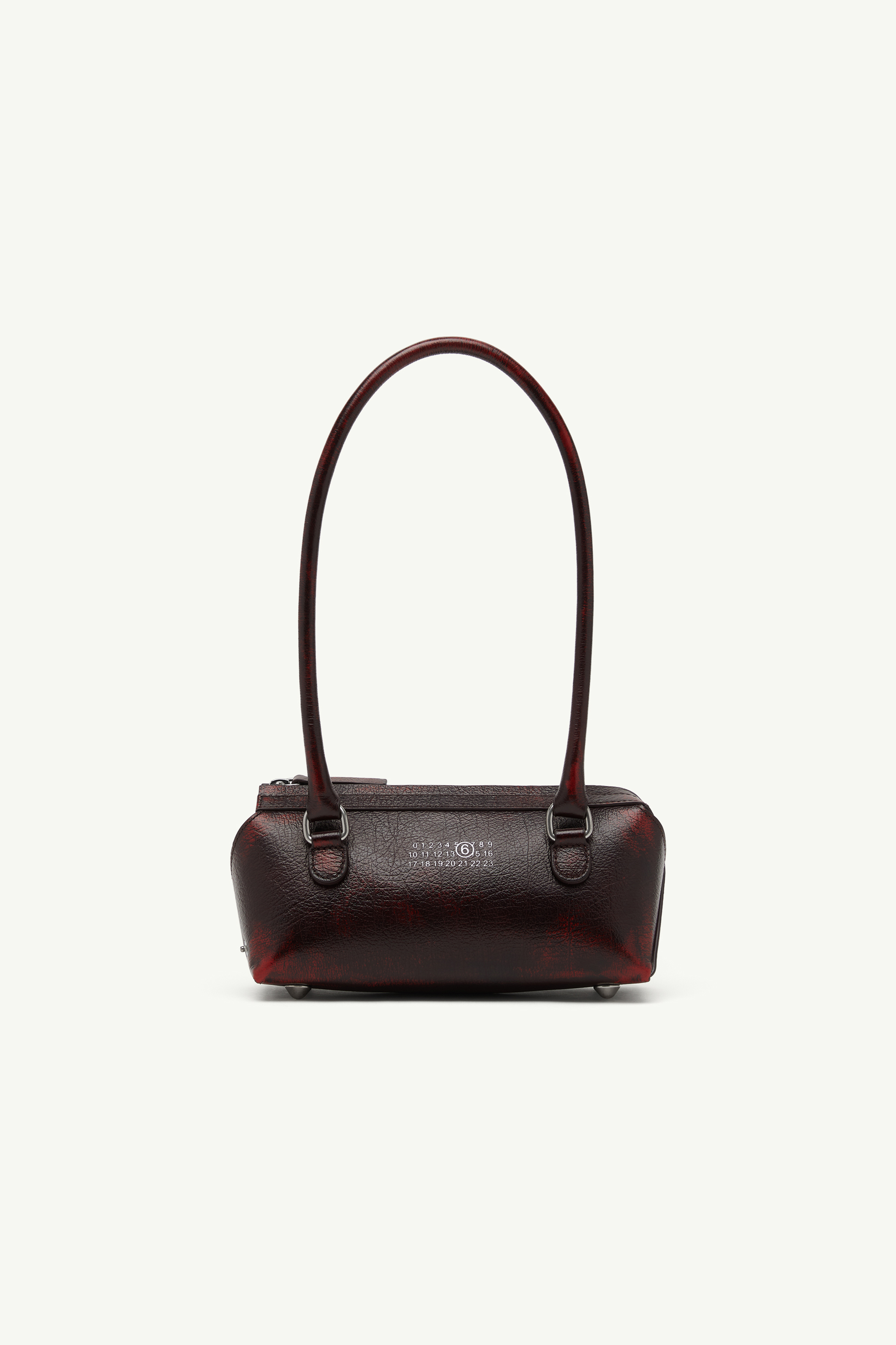 Bauletto Shoulder Bag Mini crackled leather