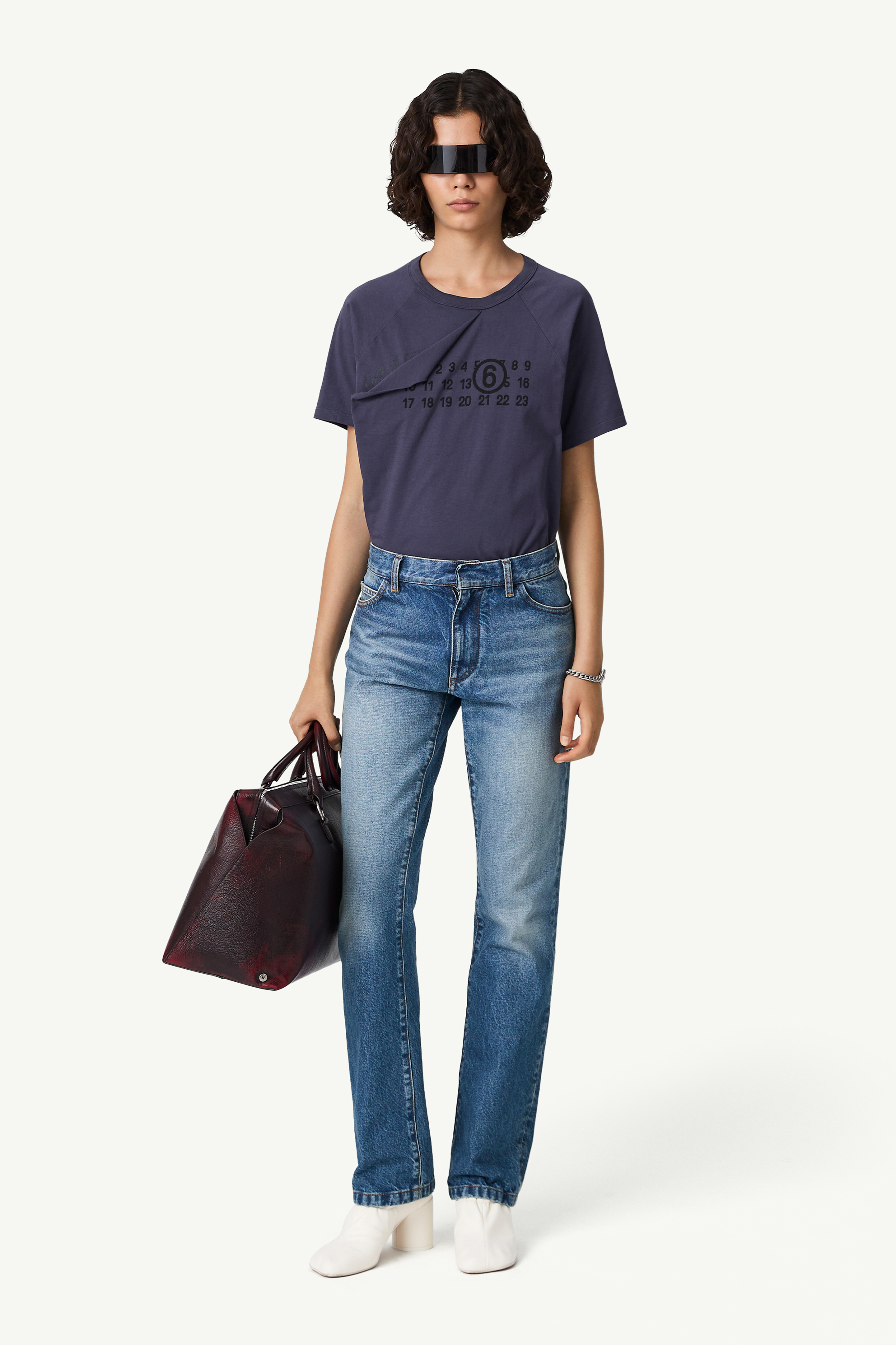 Double back pocket denim jeans