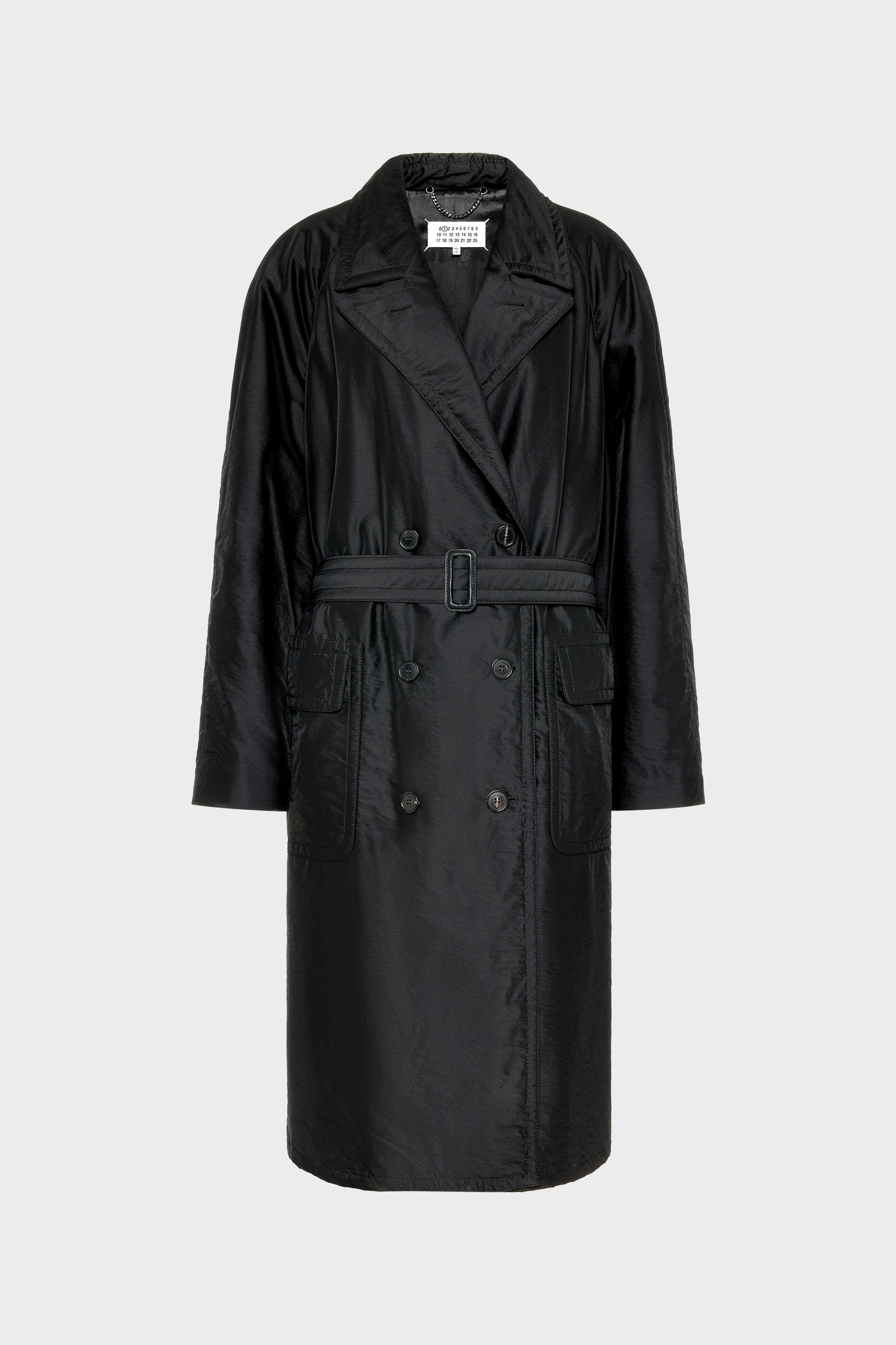 Virgin Wool Double-Breasted Coat