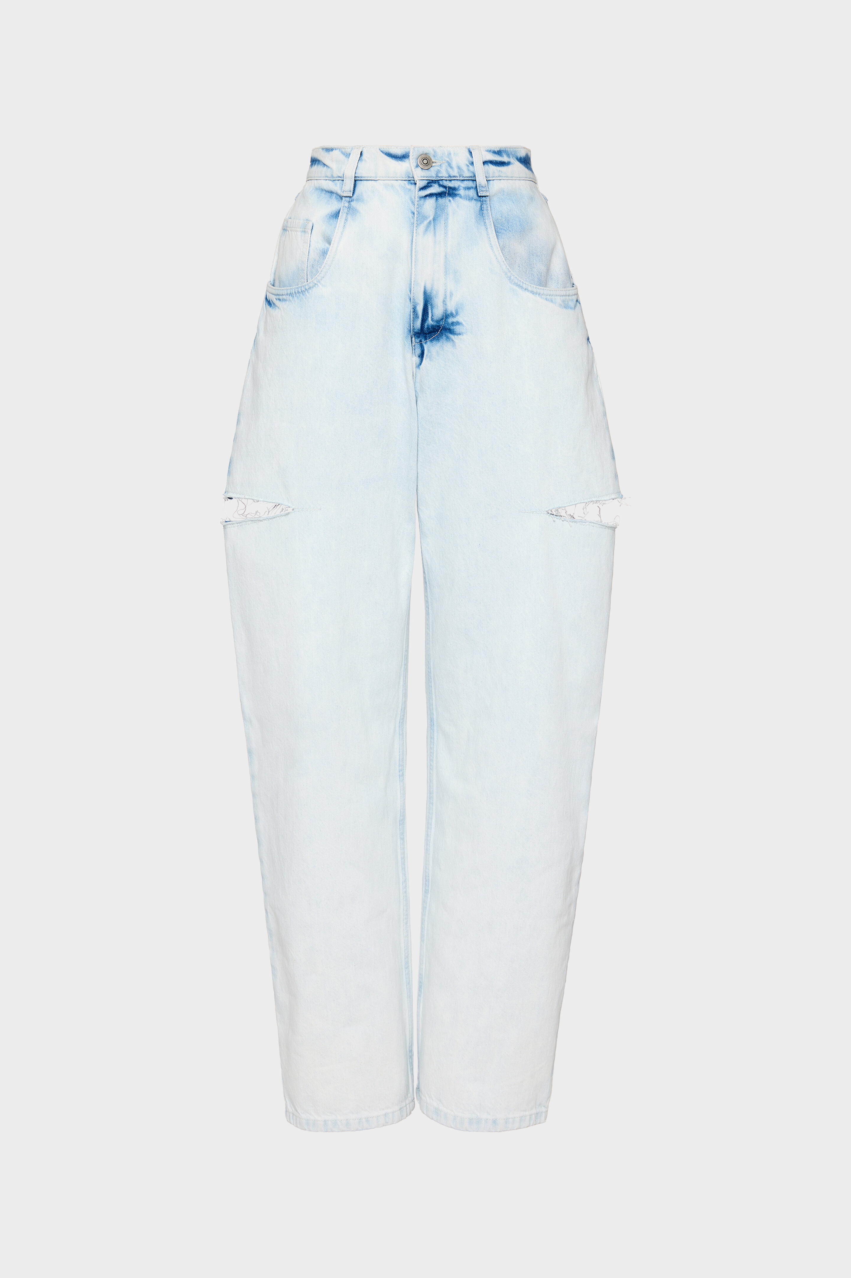 Bleached Cut-out Jeans