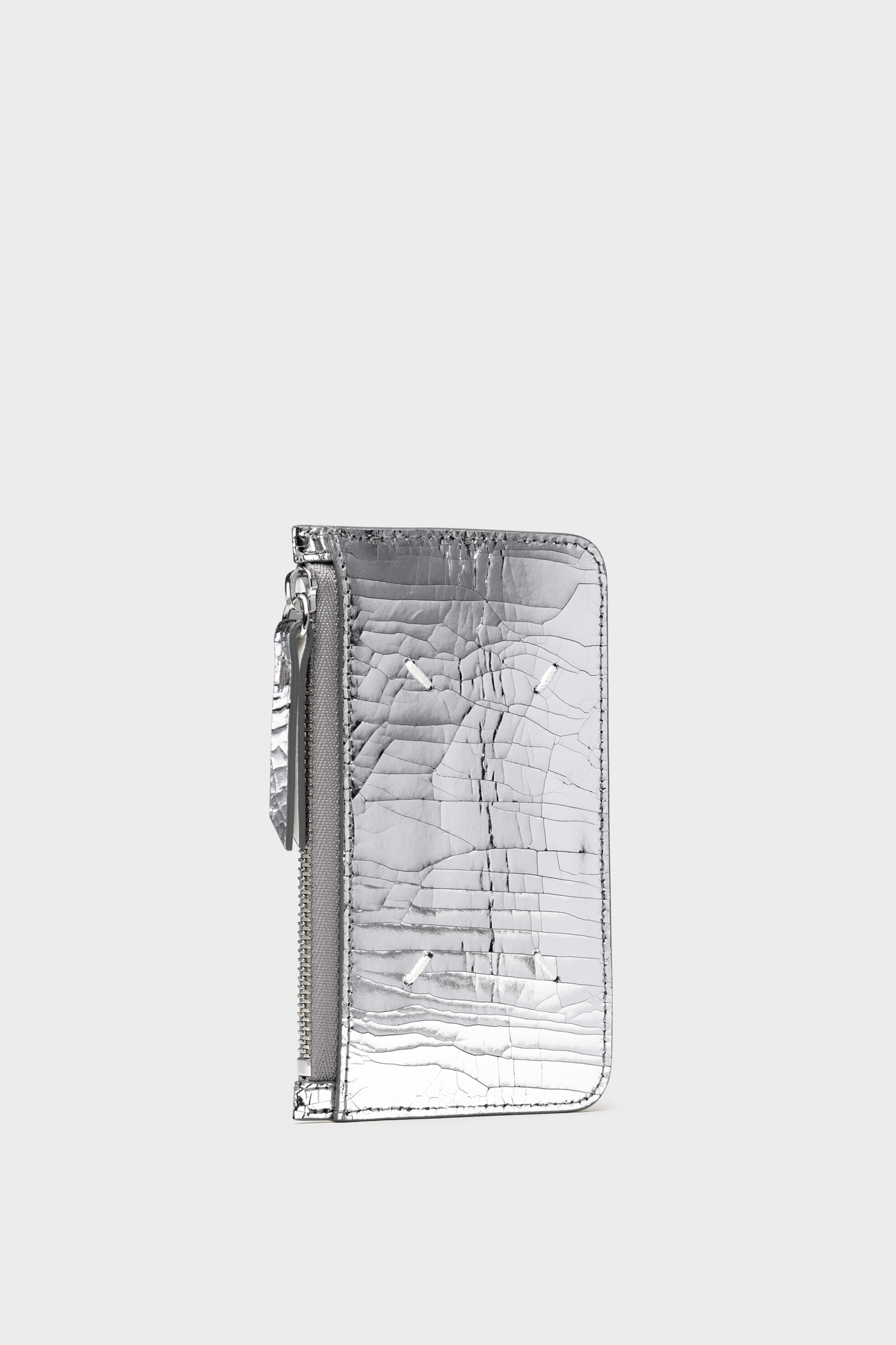Broken mirror zip cardholder