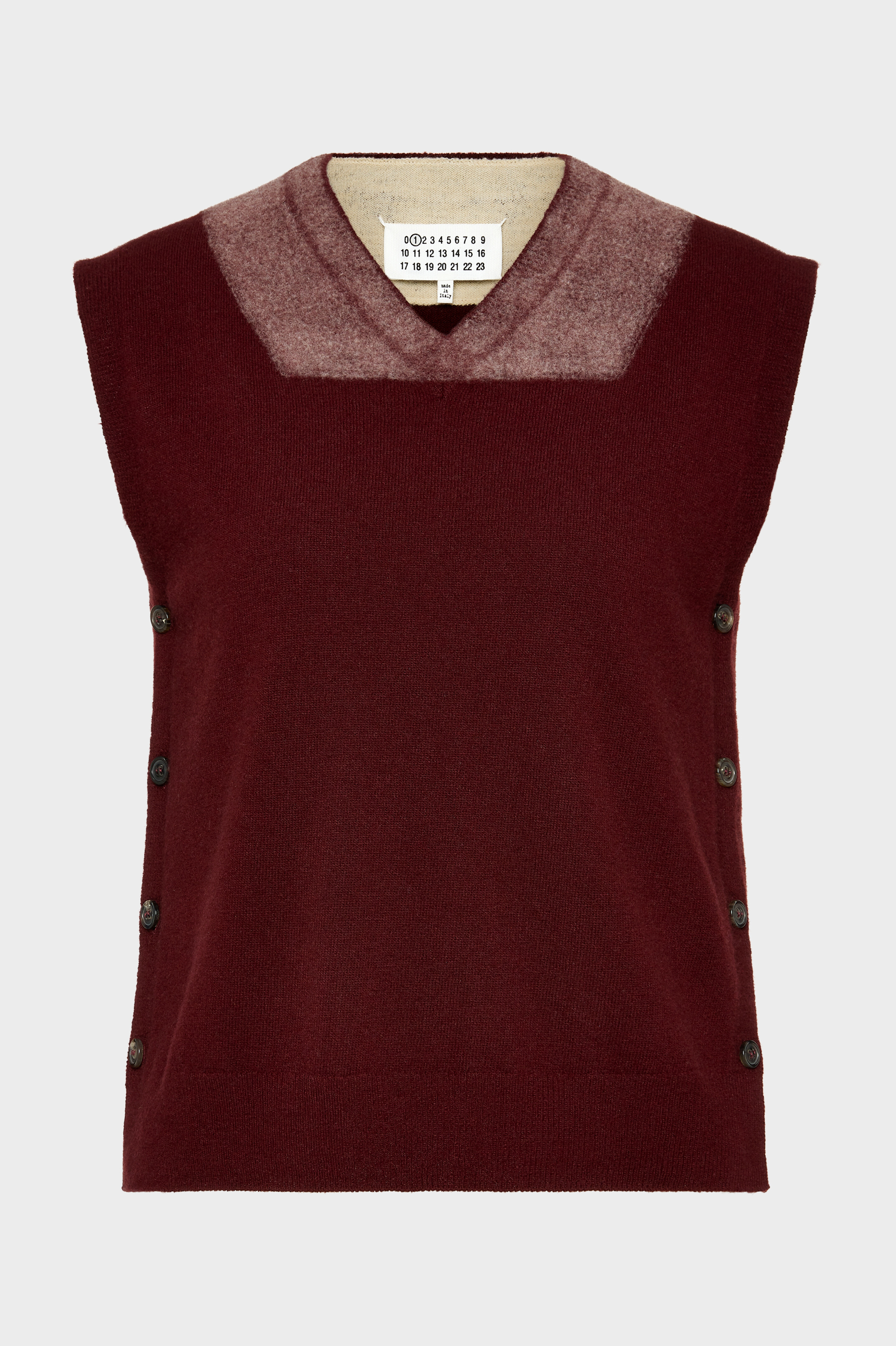 Two-Tone Virgin Wool Vest