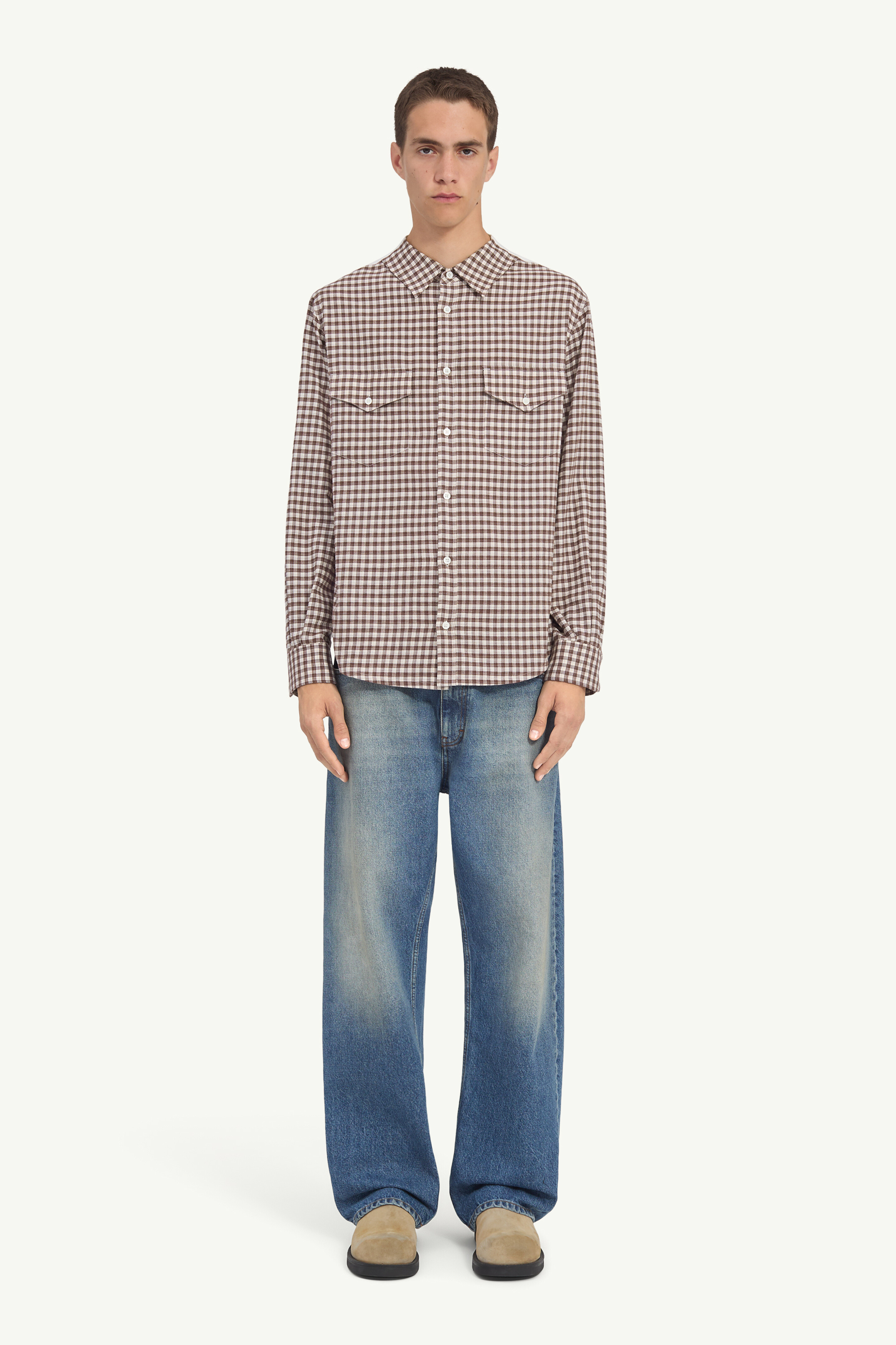 Checkered flannel shirt