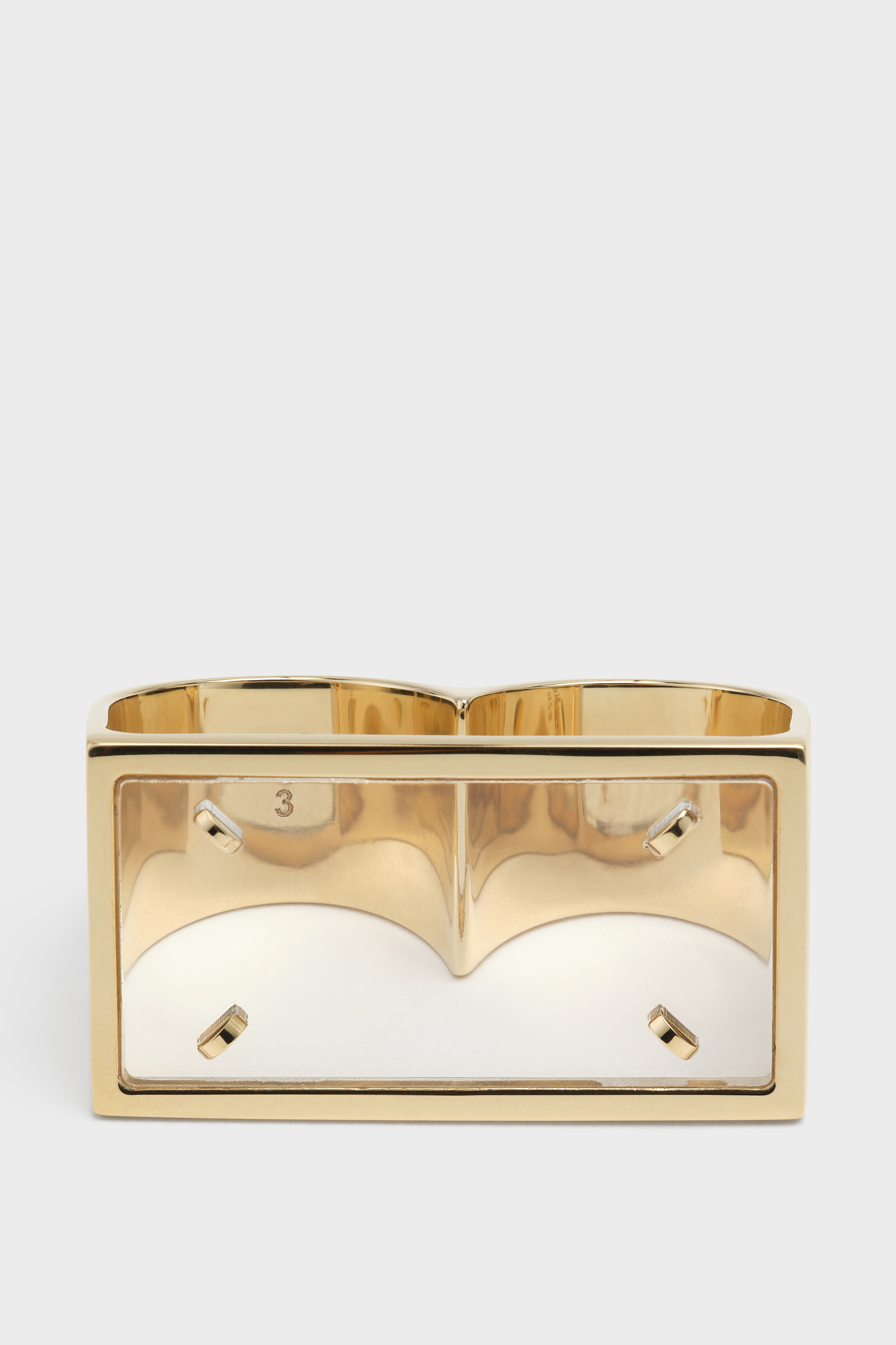 Four Stitches Double Signet Ring