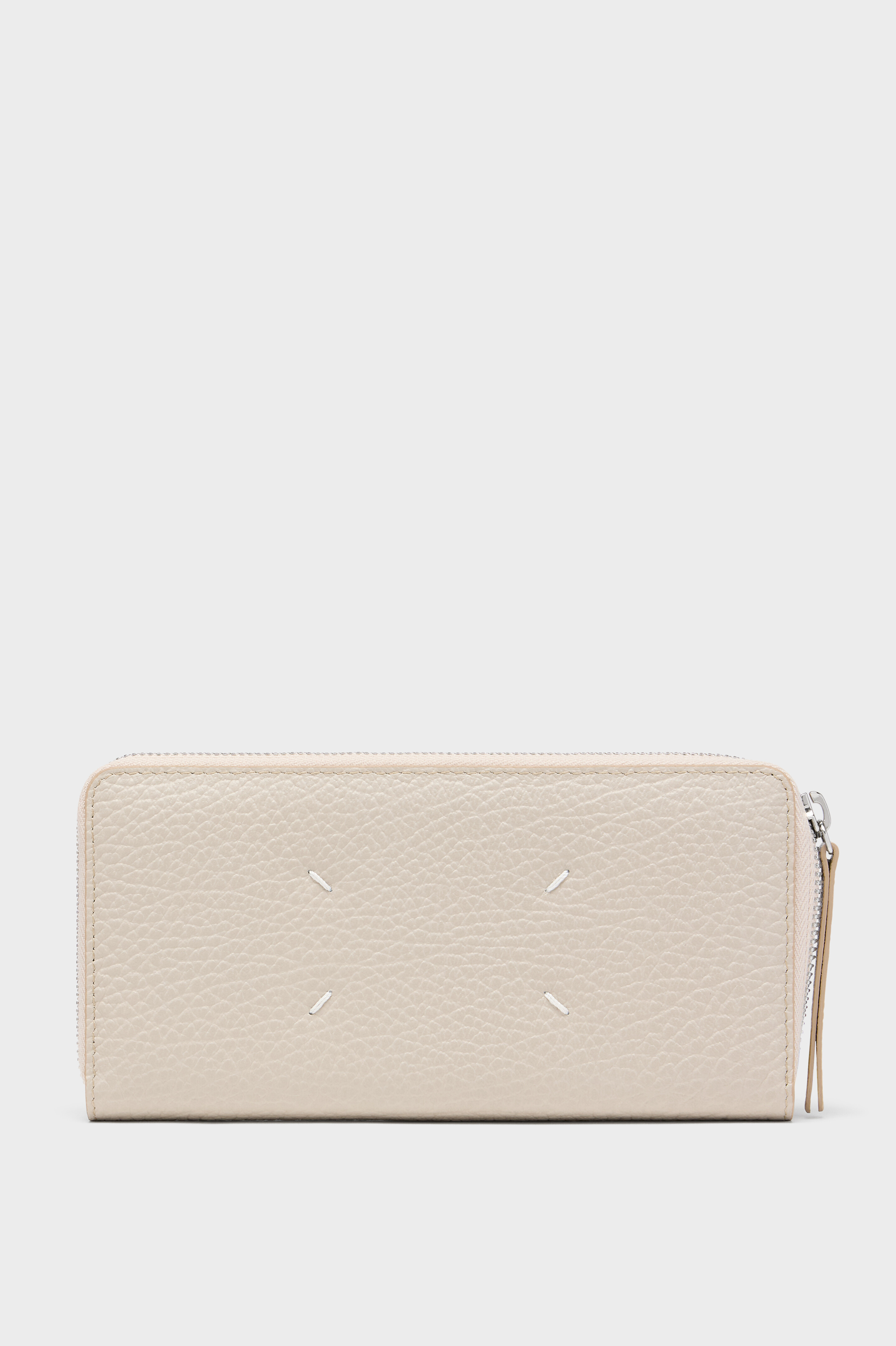 Four stitches zip-around wallet