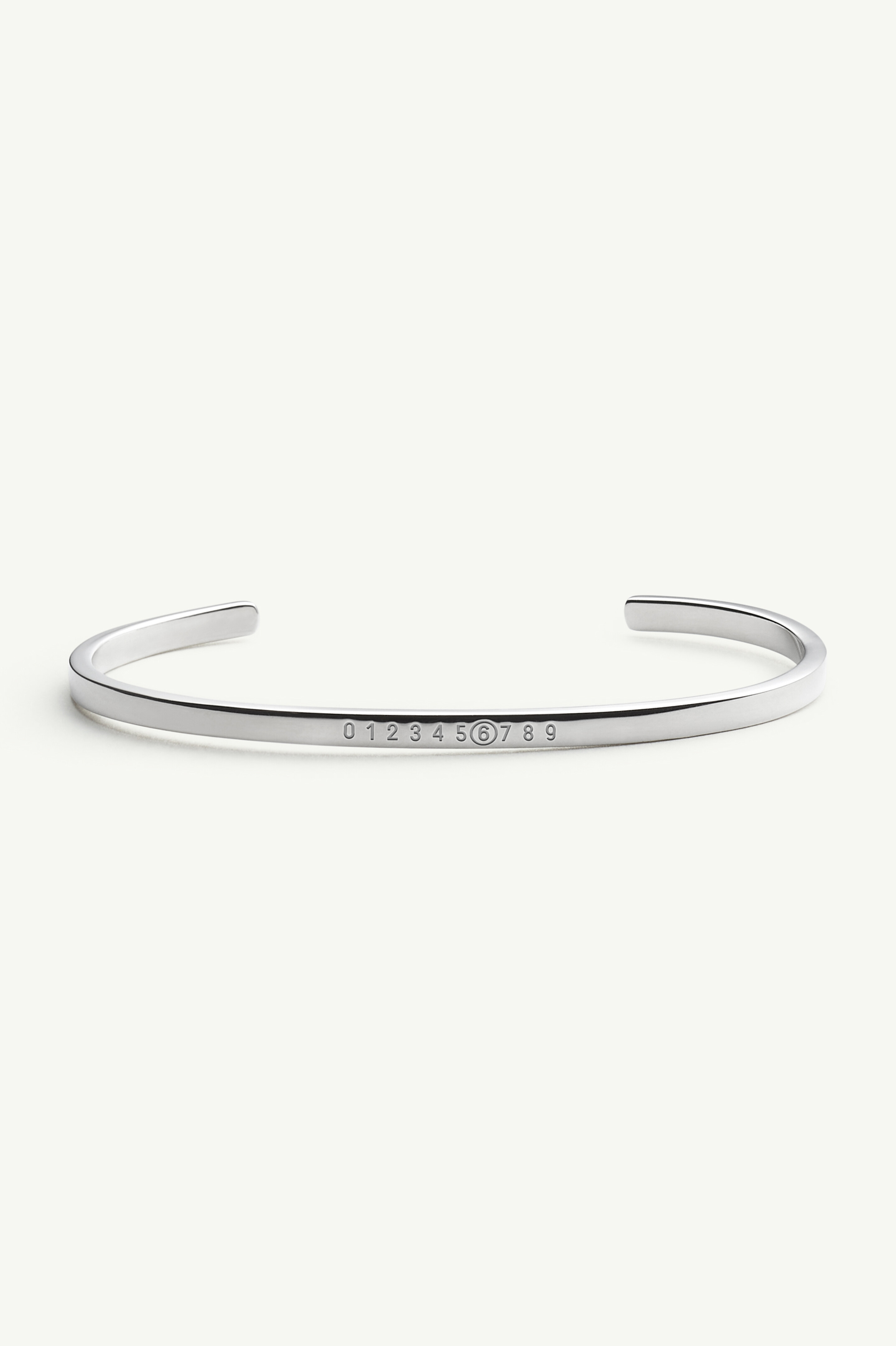 MM6 Maison Margiela ニューメリックミニマル カフブレスレット Women's Brass Numeric Minimal Cuff Bracelet | MM6