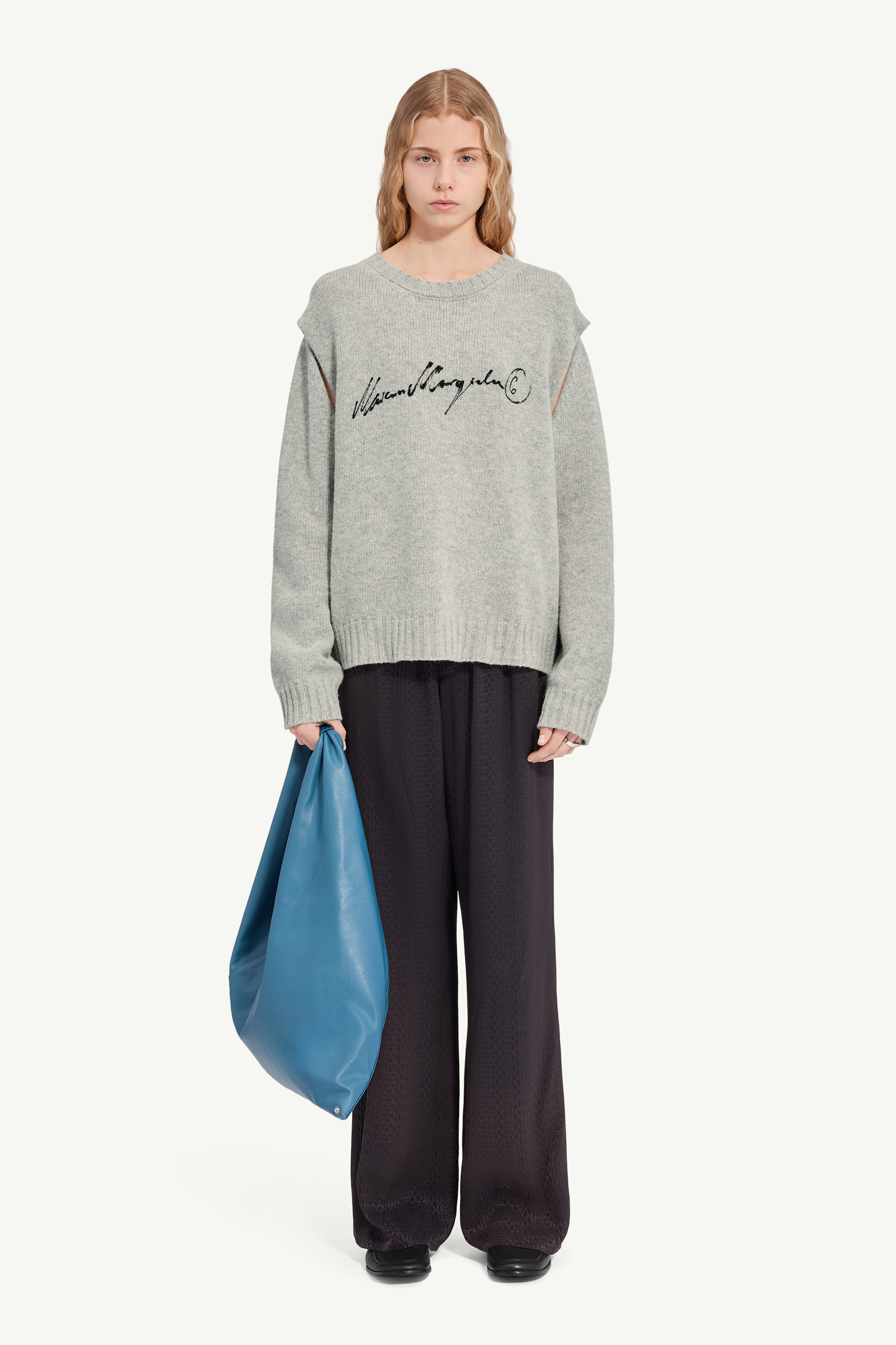 Handwritten knit jumper
