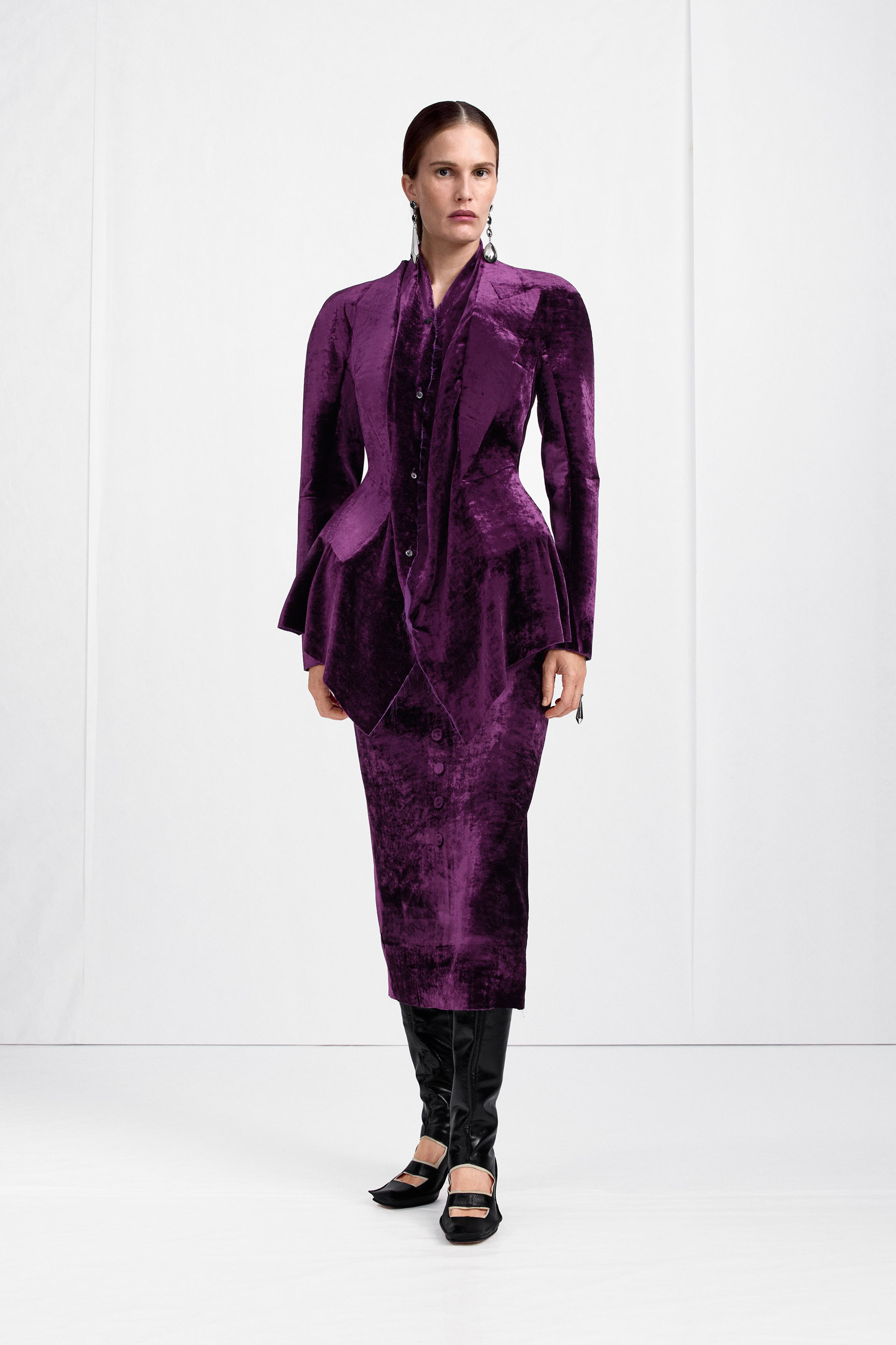 Fusion Velvet Structured Blazer