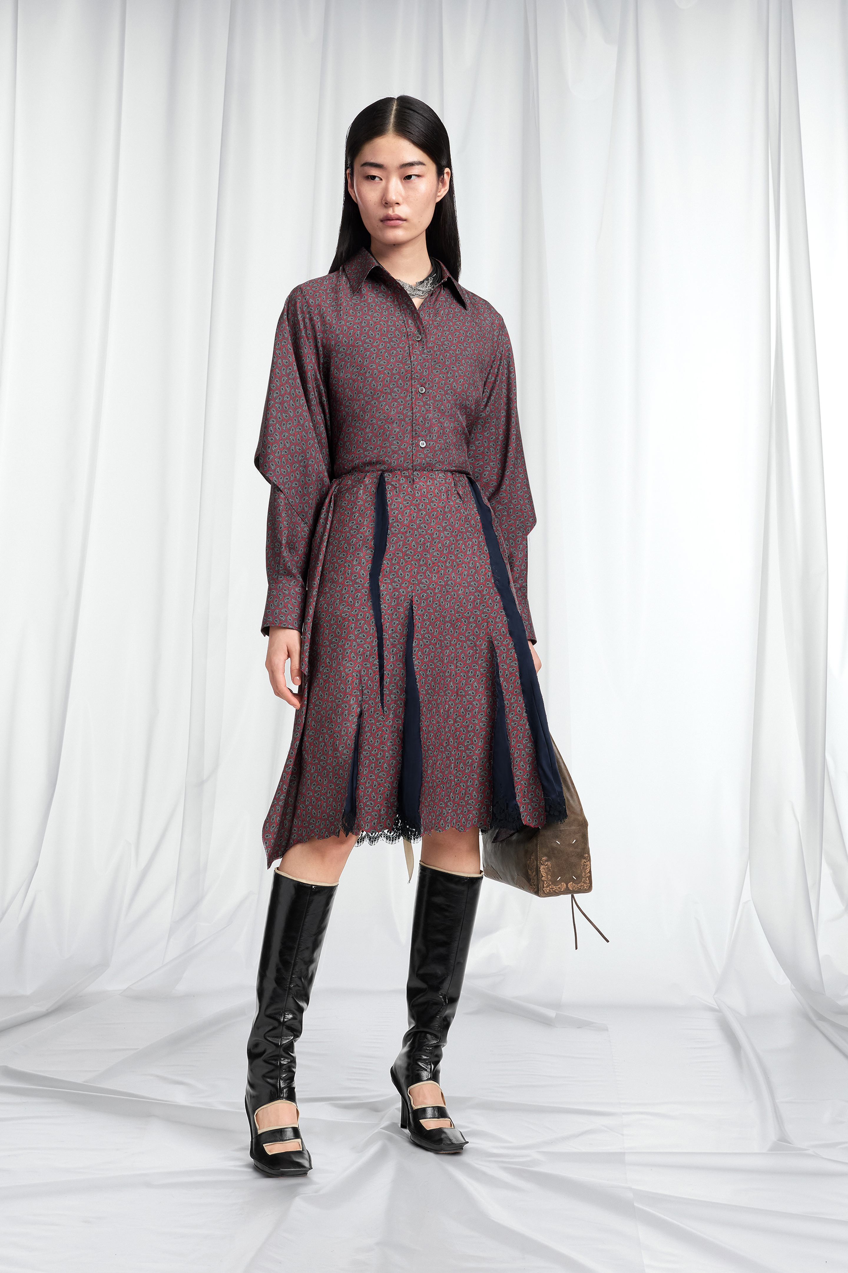 Fusion Paisley Midi Skirt