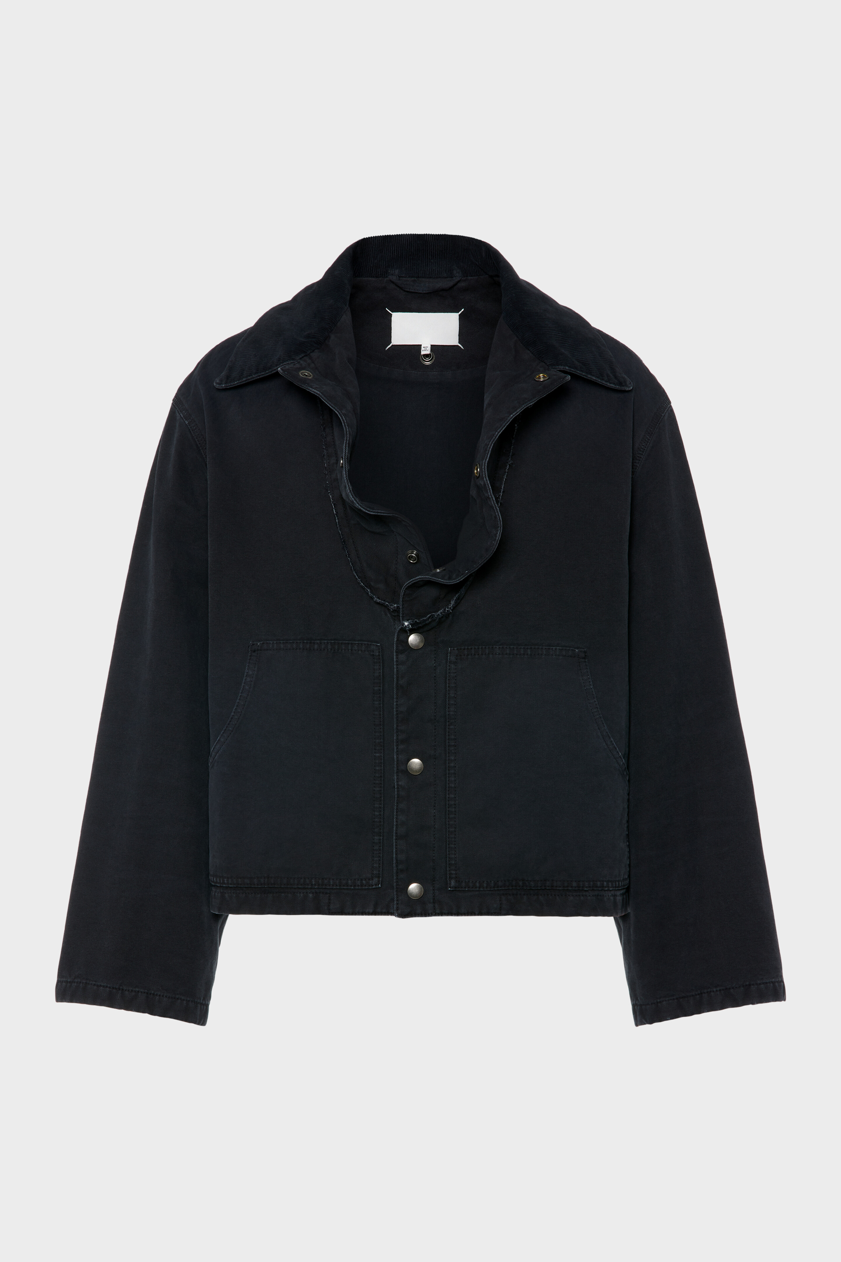 Folded Collar Denim Jacket