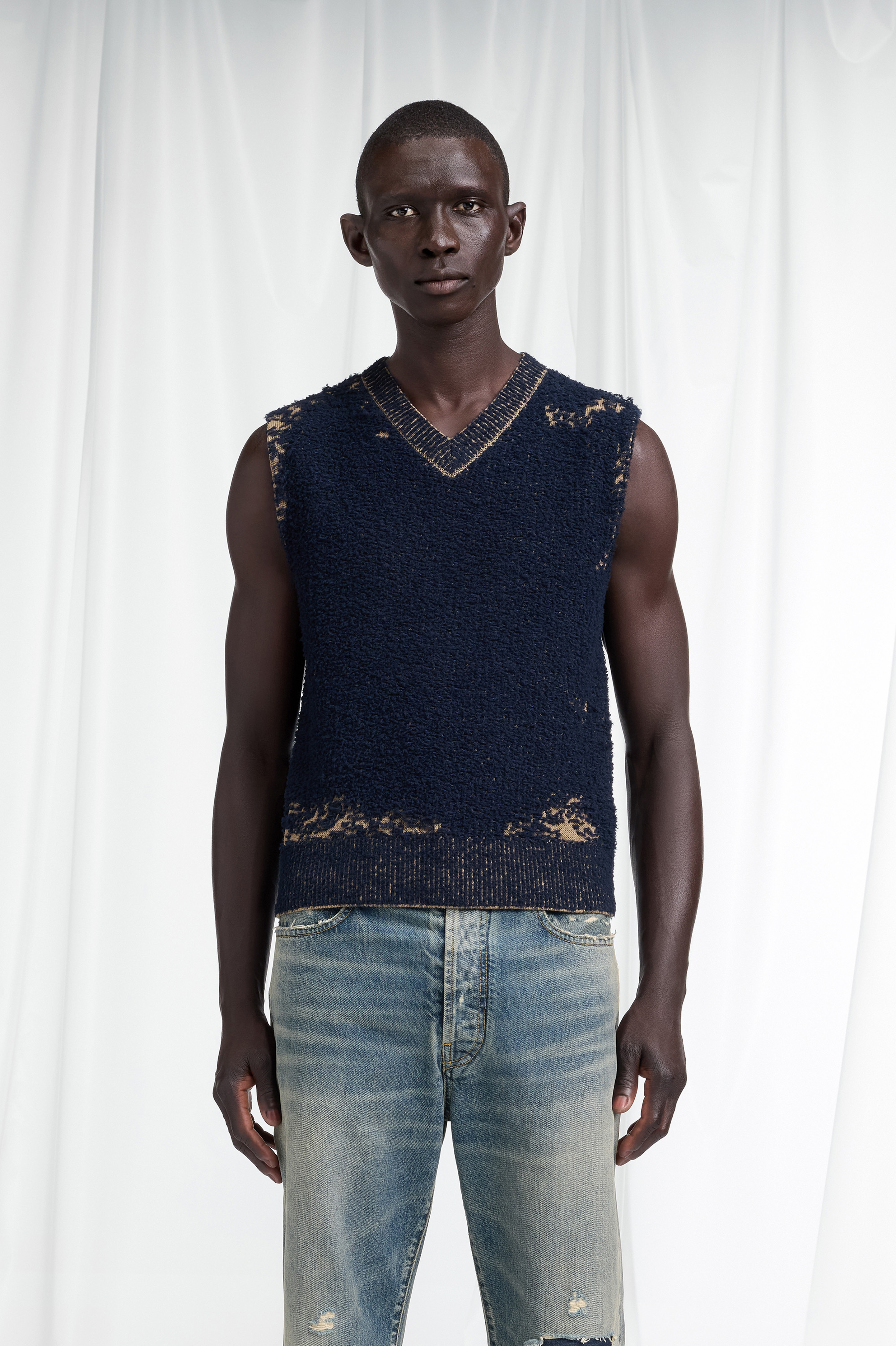 Acid Knit Wool Vest