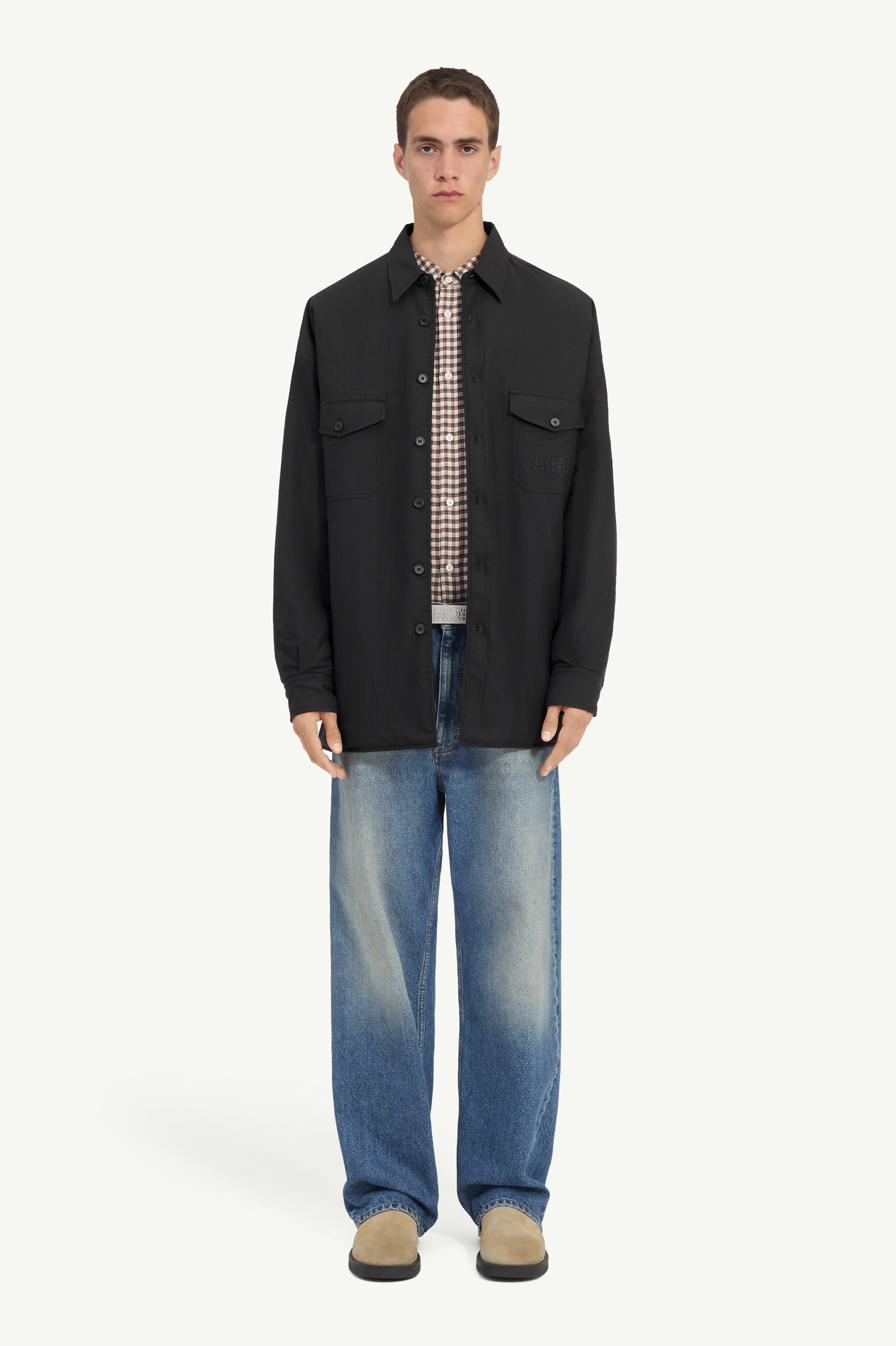 Reversible Wool blend shirt