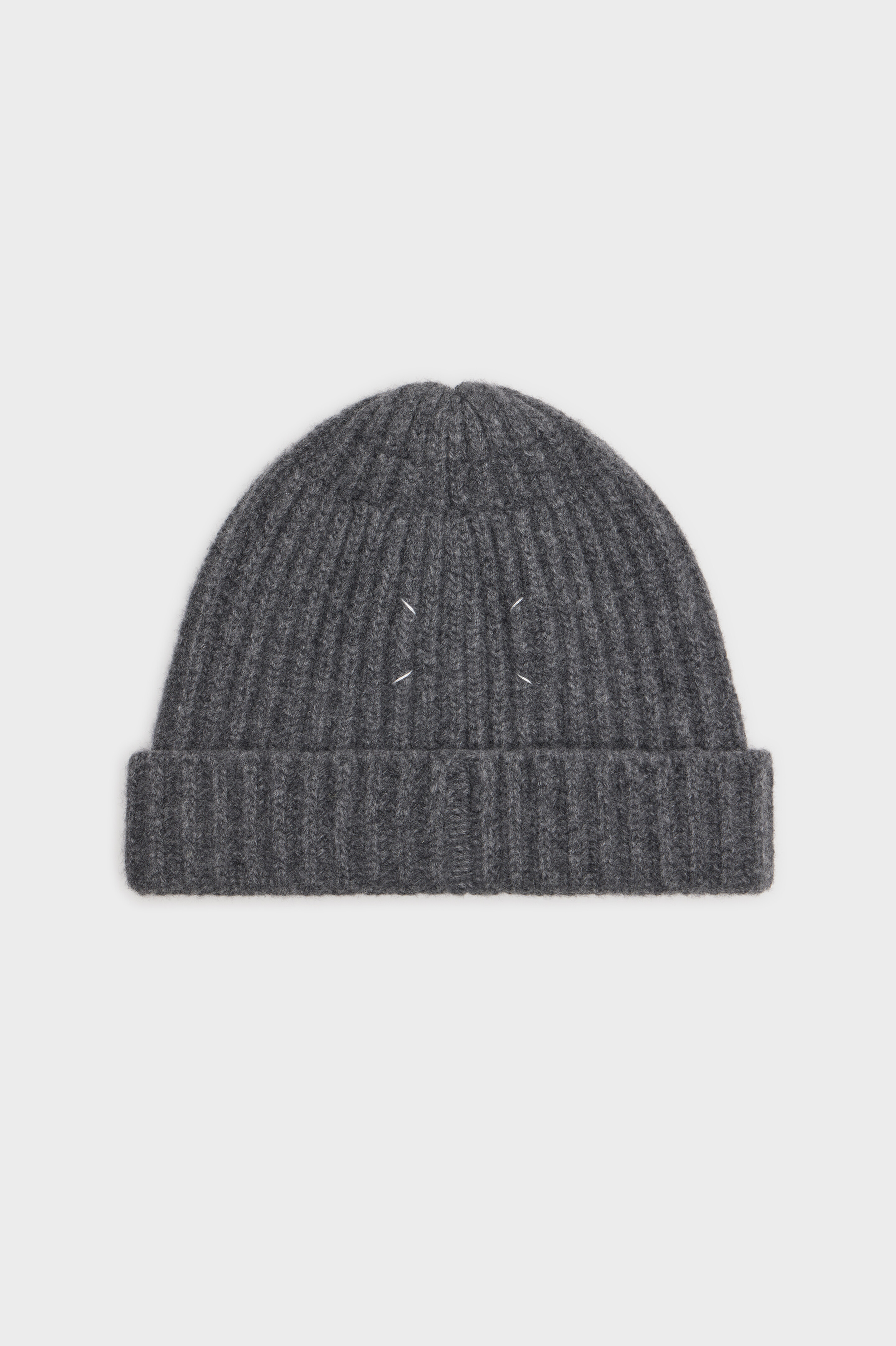 Virgin wool ribbed beanie