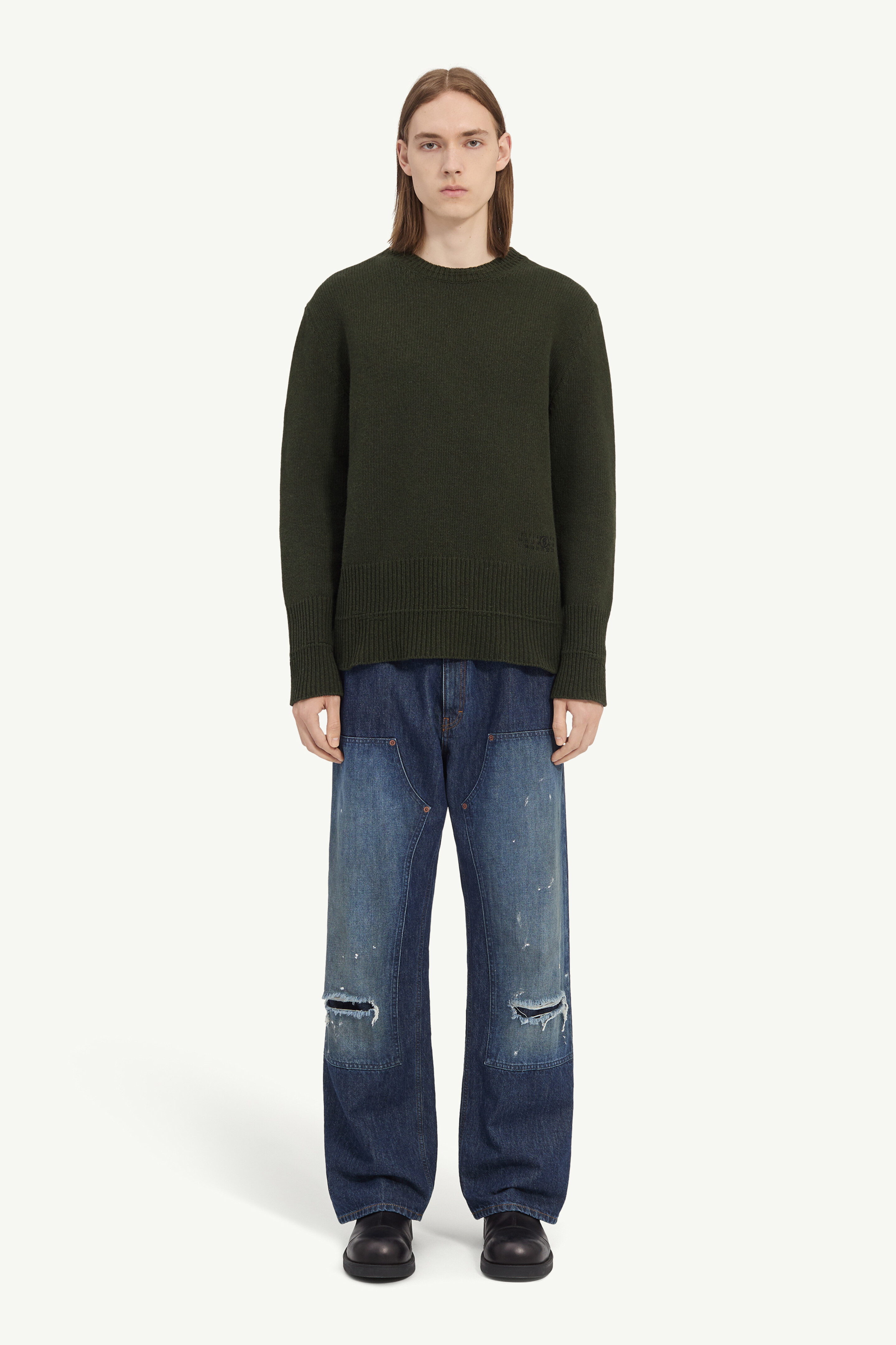 Maglione girocollo in lana