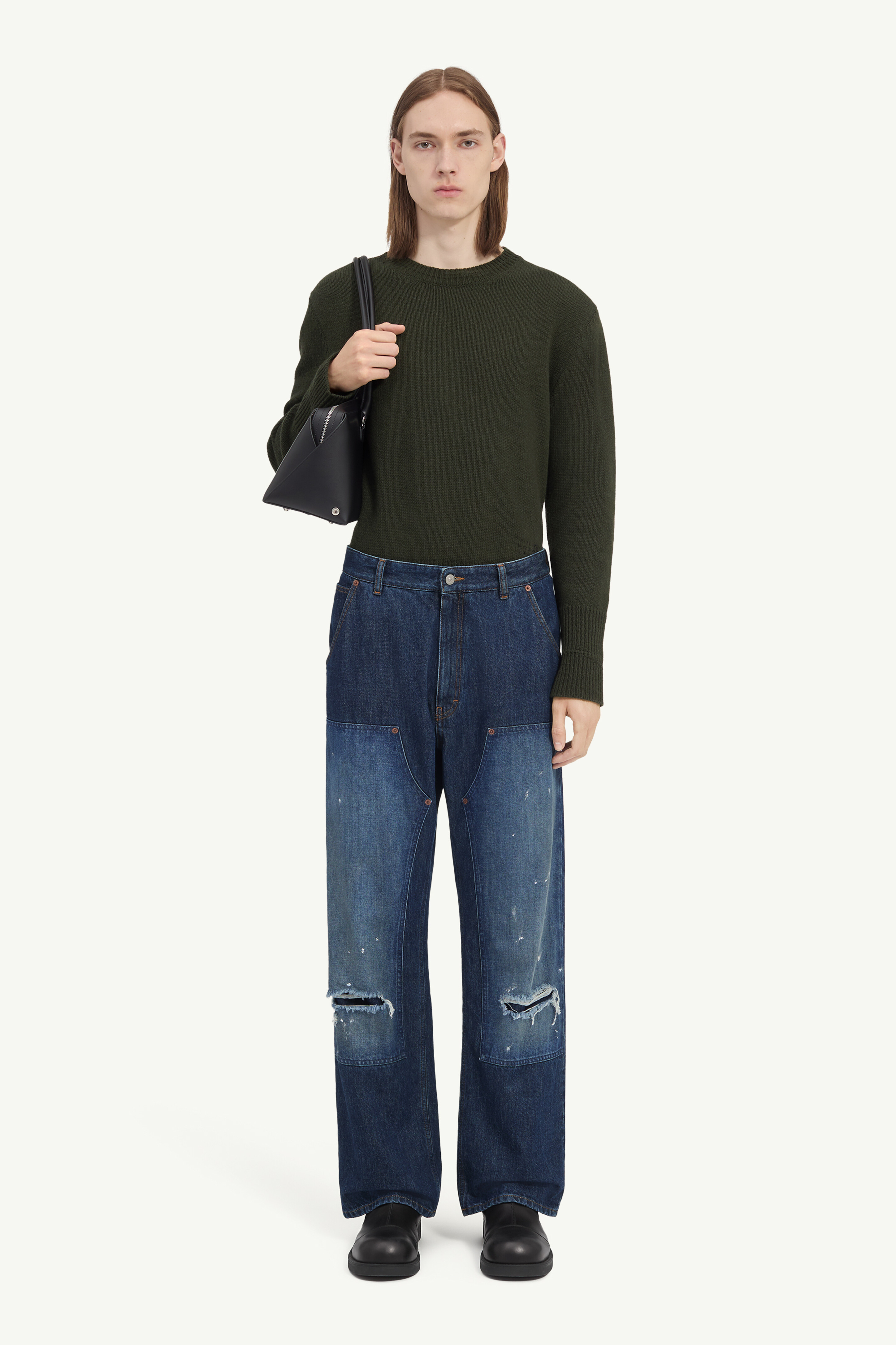Straight-leg jeans