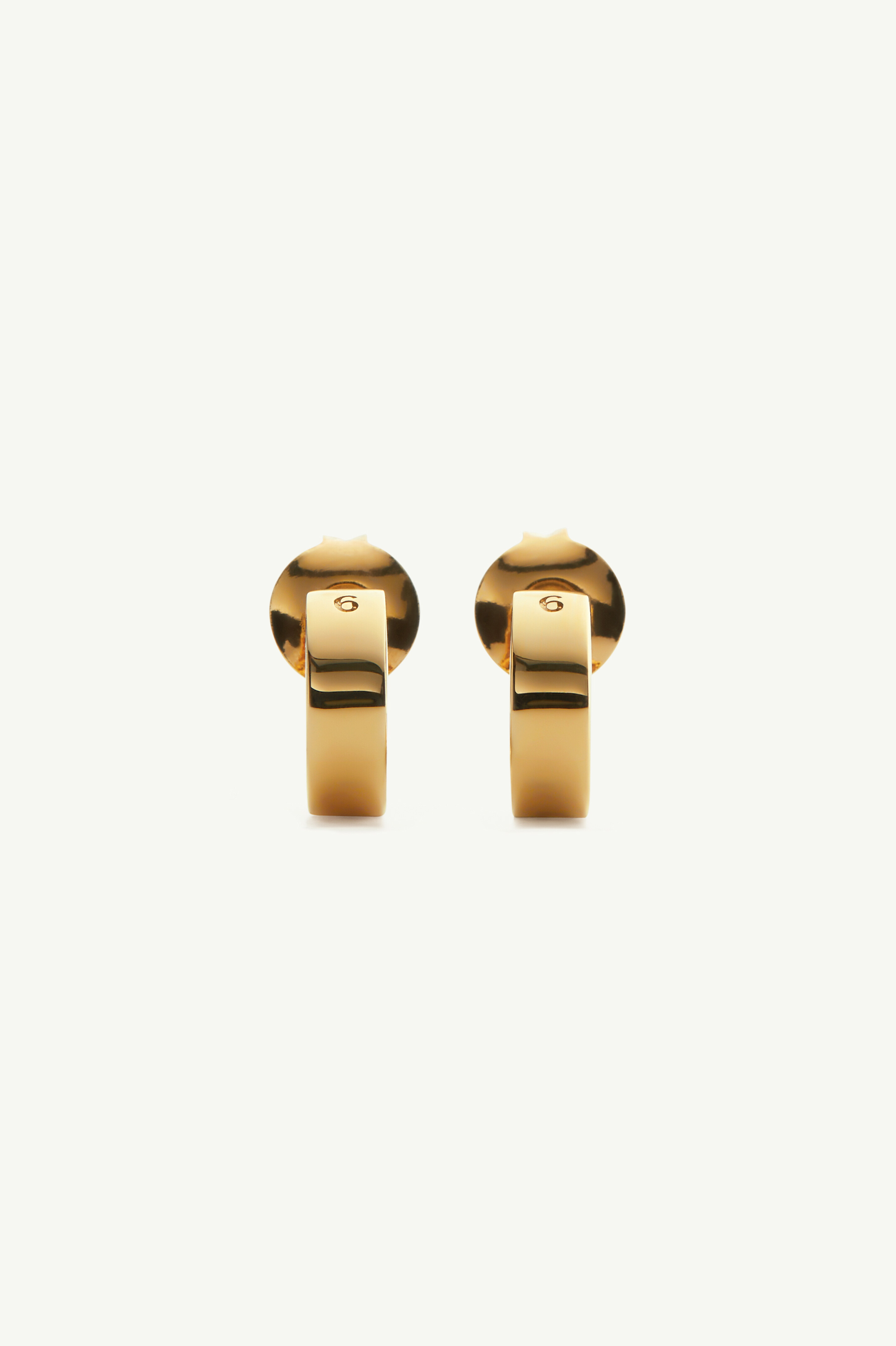 Boucles d'oreilles numeric minimal signature