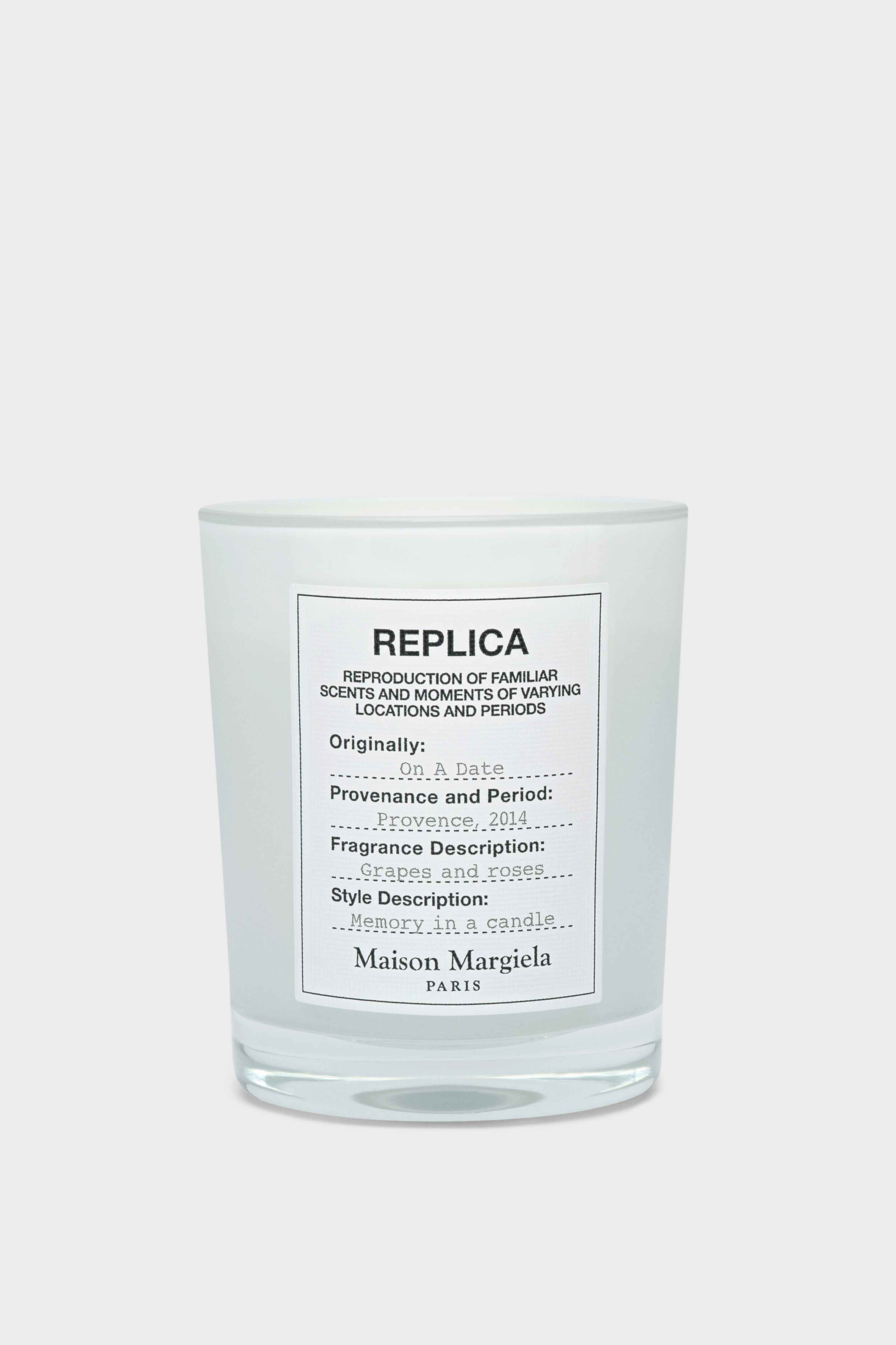 Replica On A Date Candle