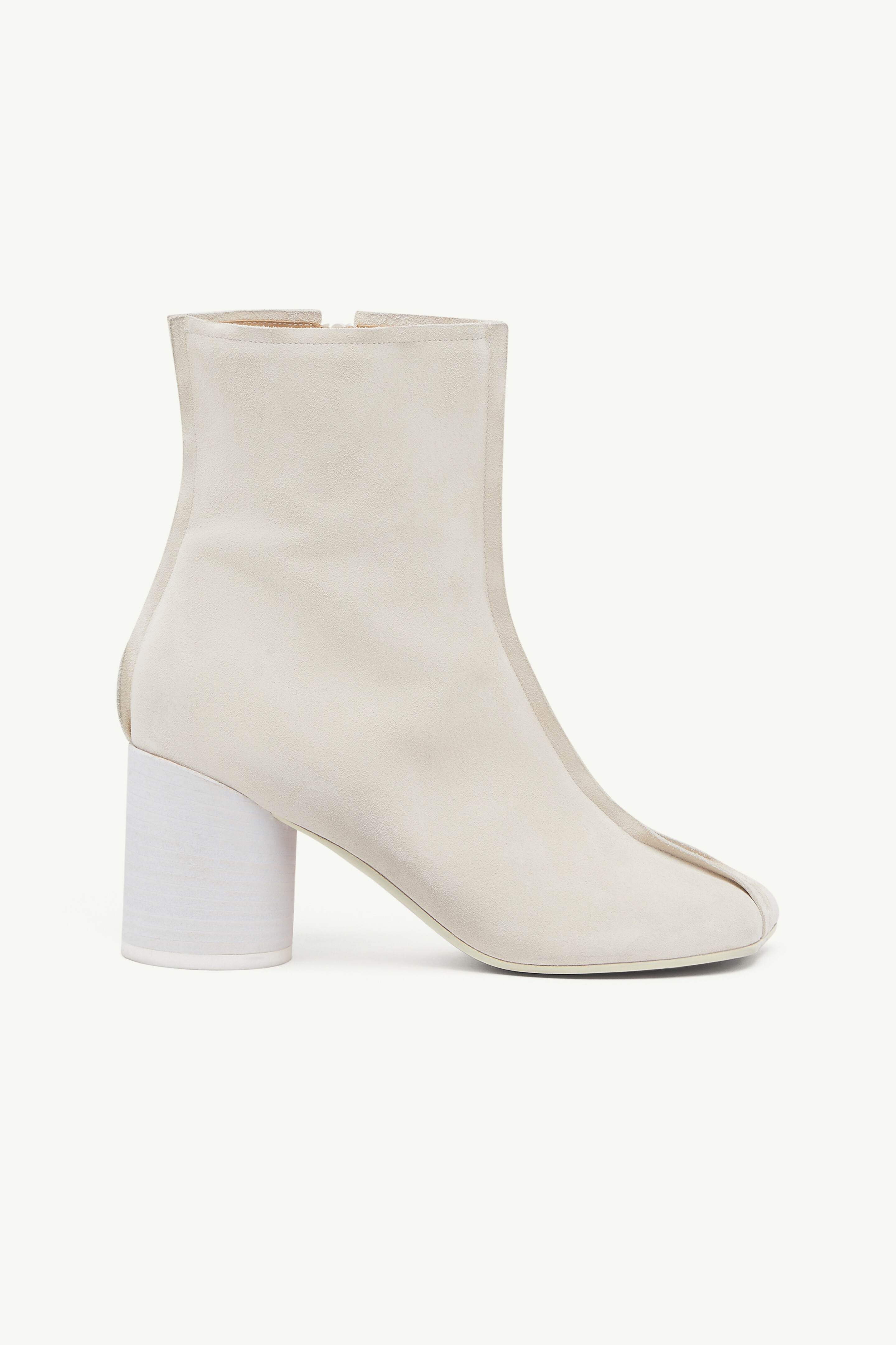 Suede Anatomic stitch toe ankle boots