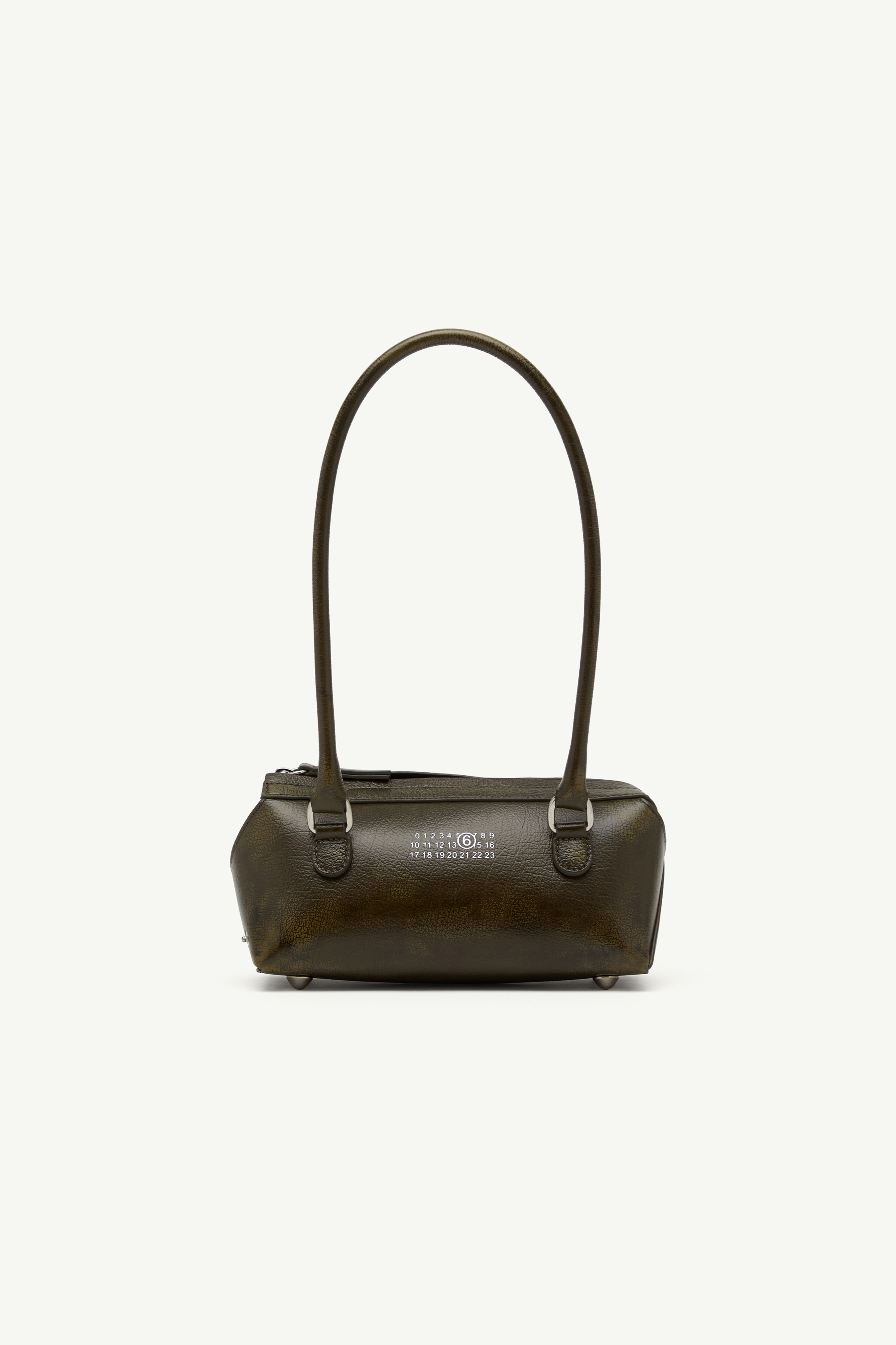 Bauletto Shoulder Bag Mini crackled leather