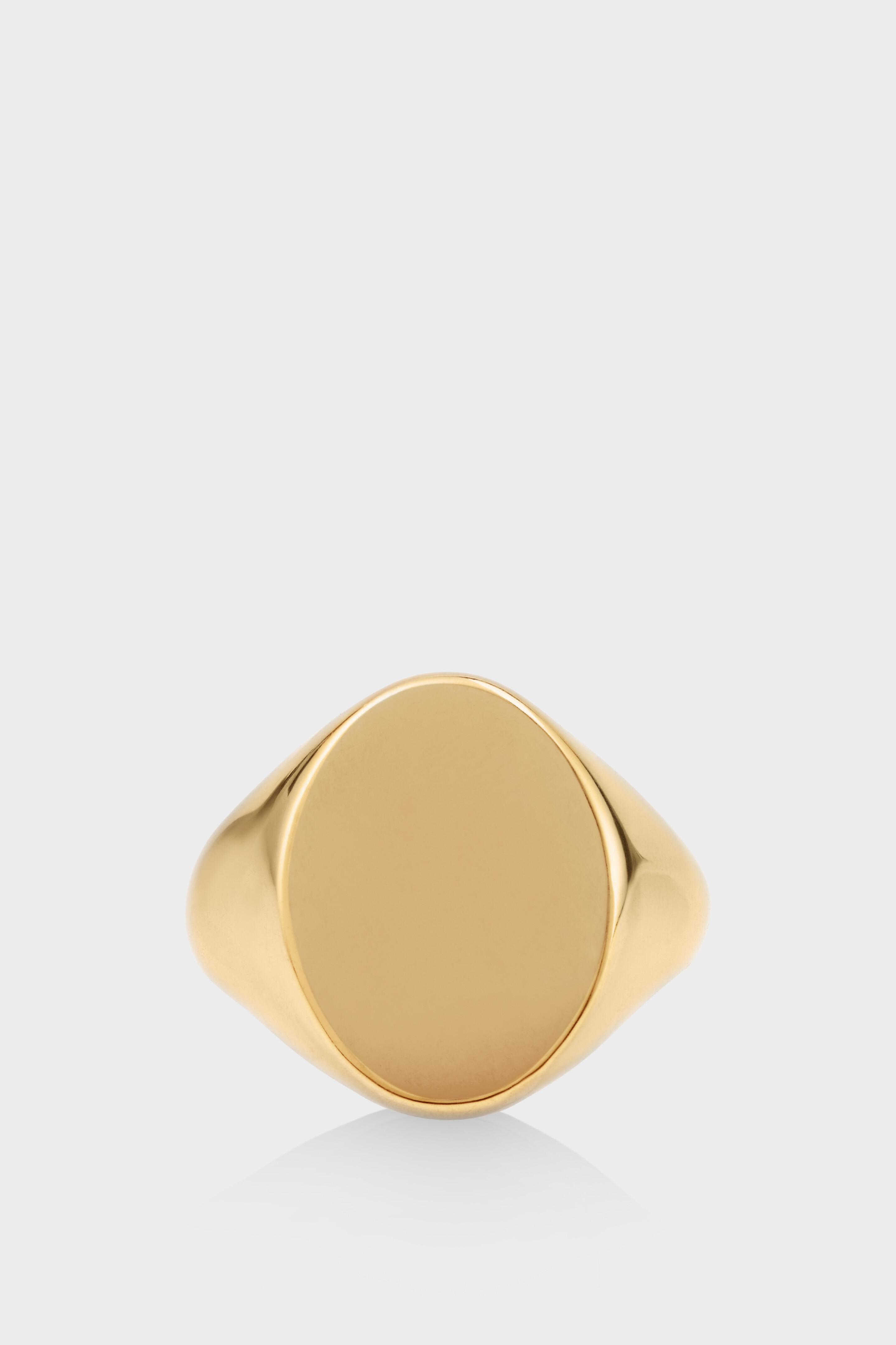 Anello chevalier ovale