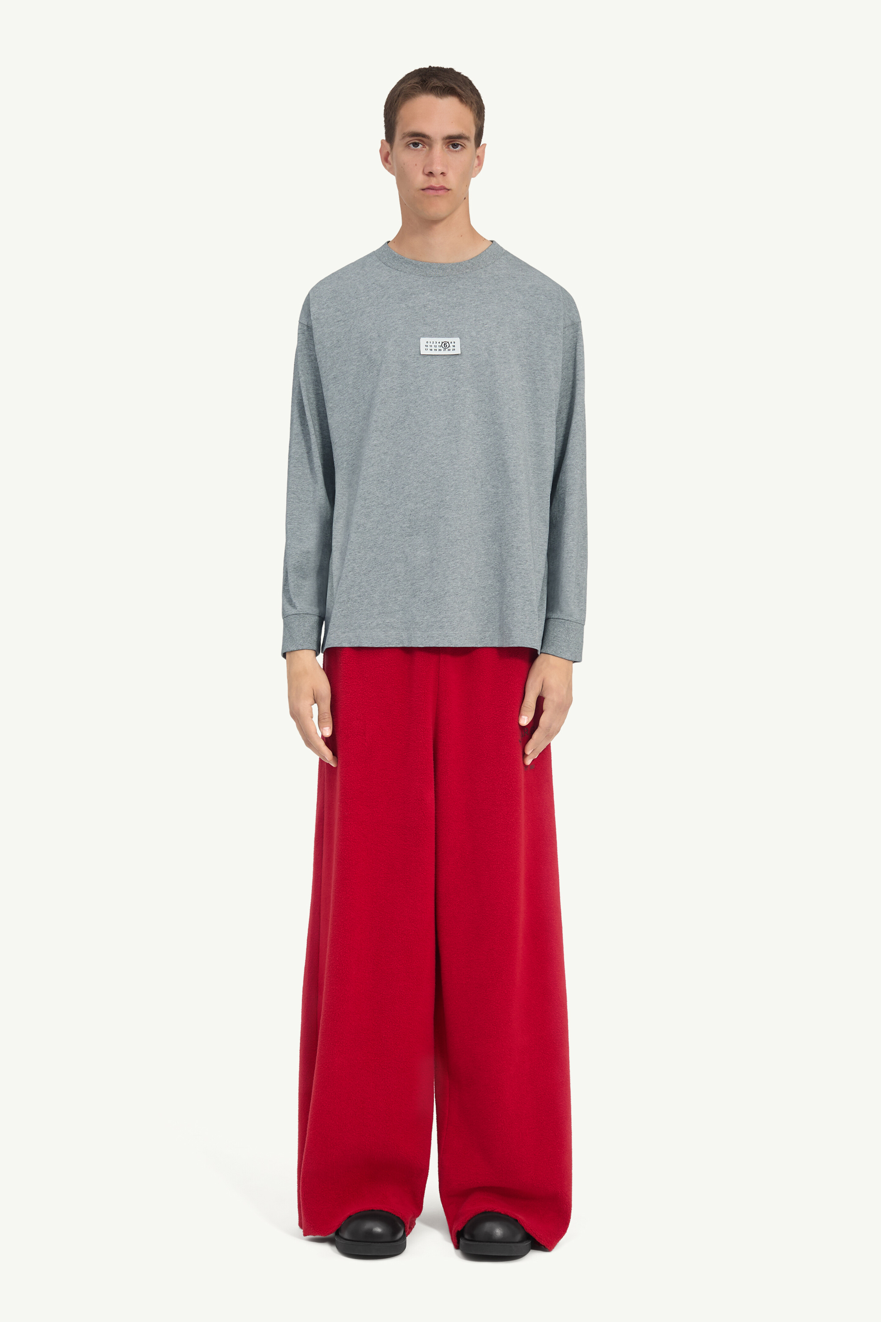 Cotton jersey long-sleeve top