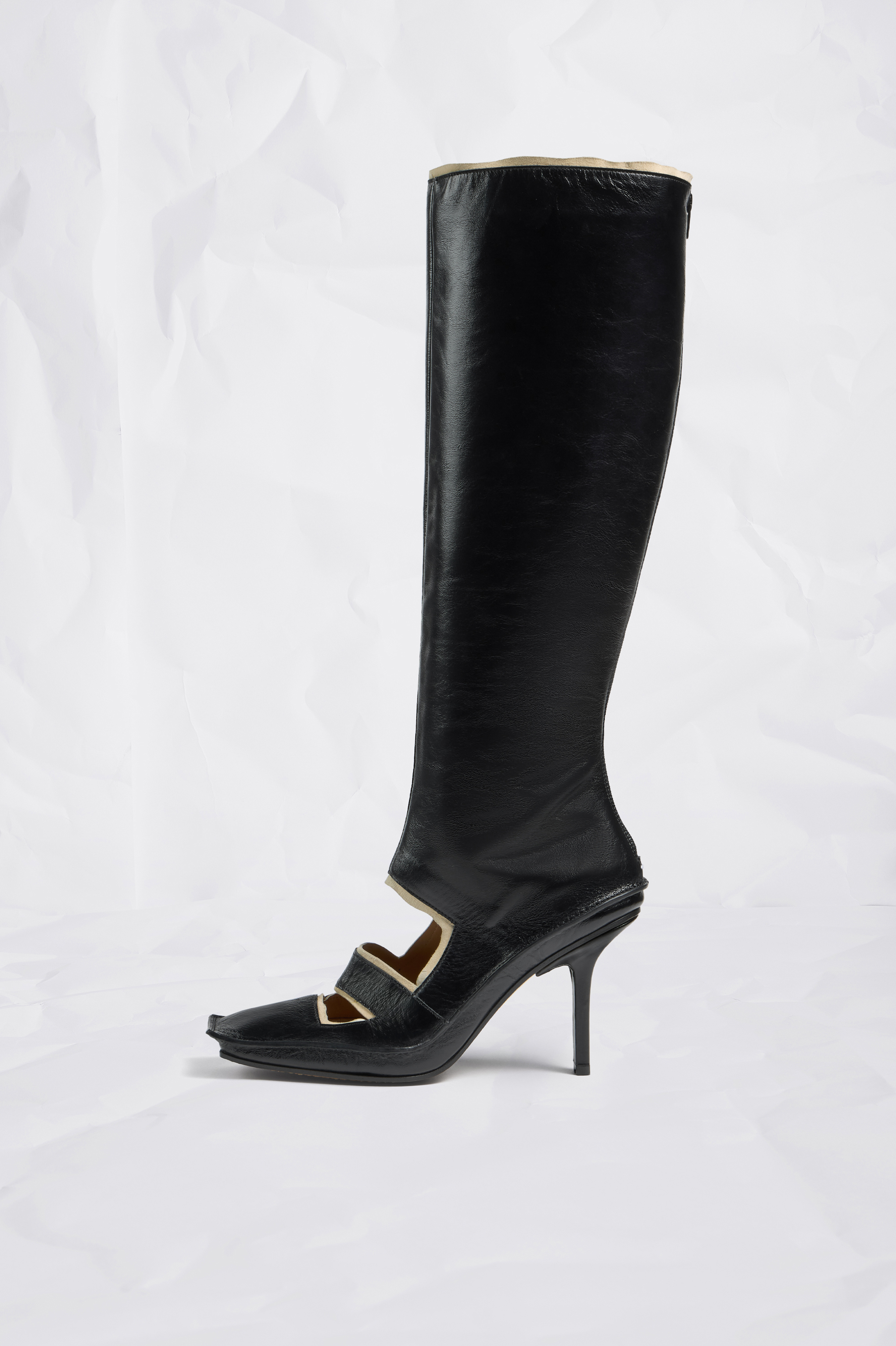 Level Cut-Out Knee Boots