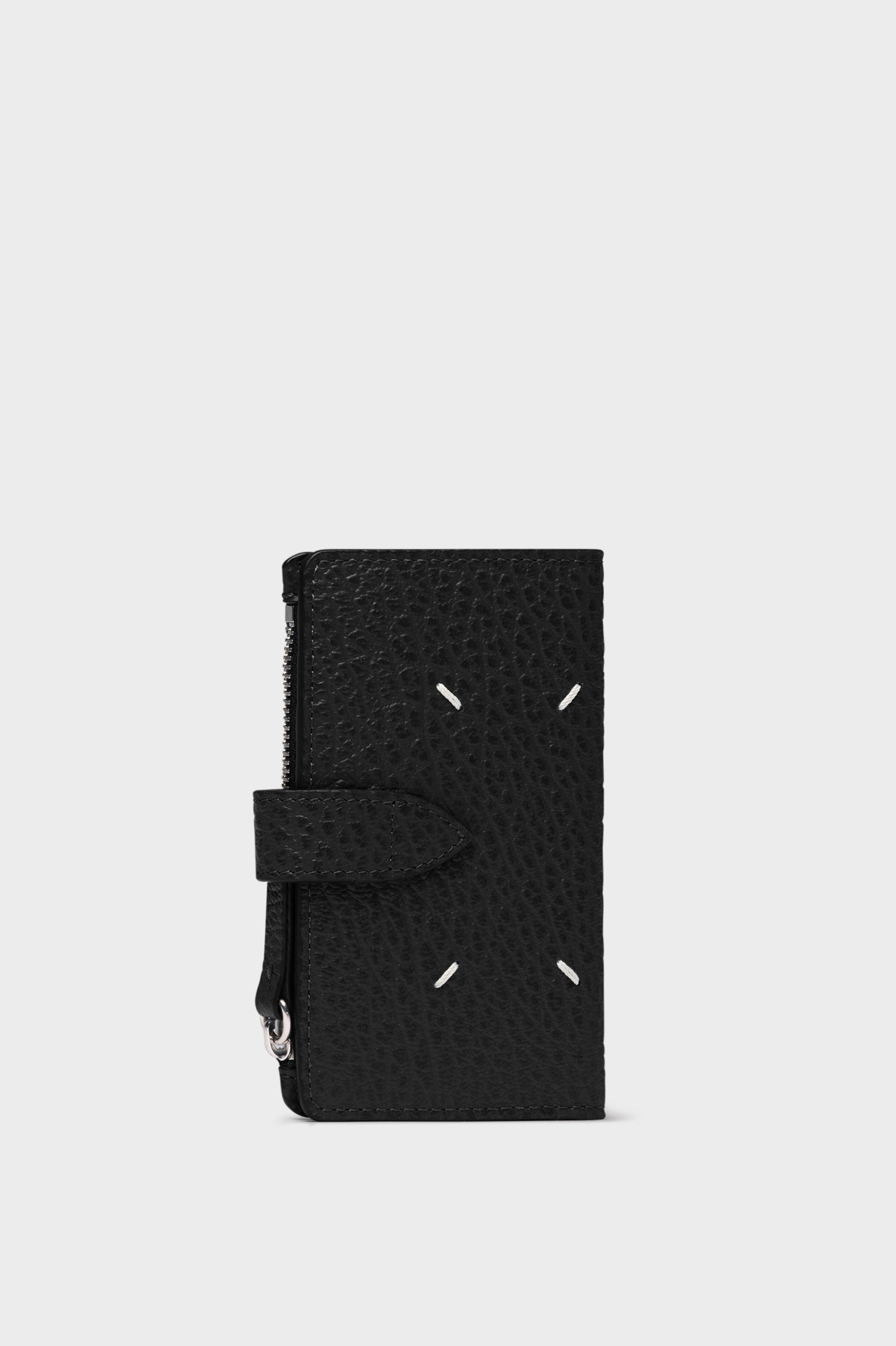 Four stitches zip wallet