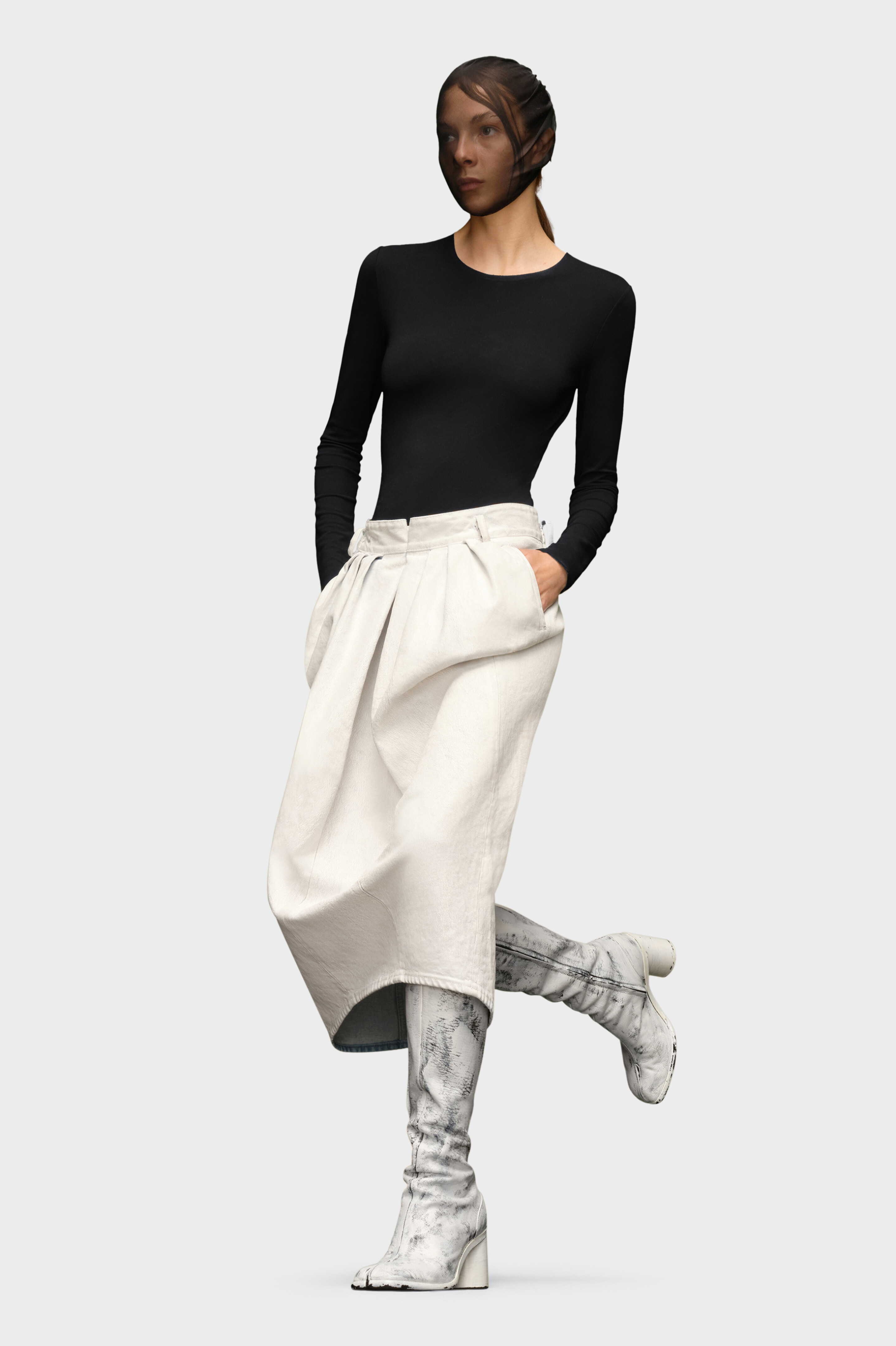 Viscose Long-Sleeve Bodysuit