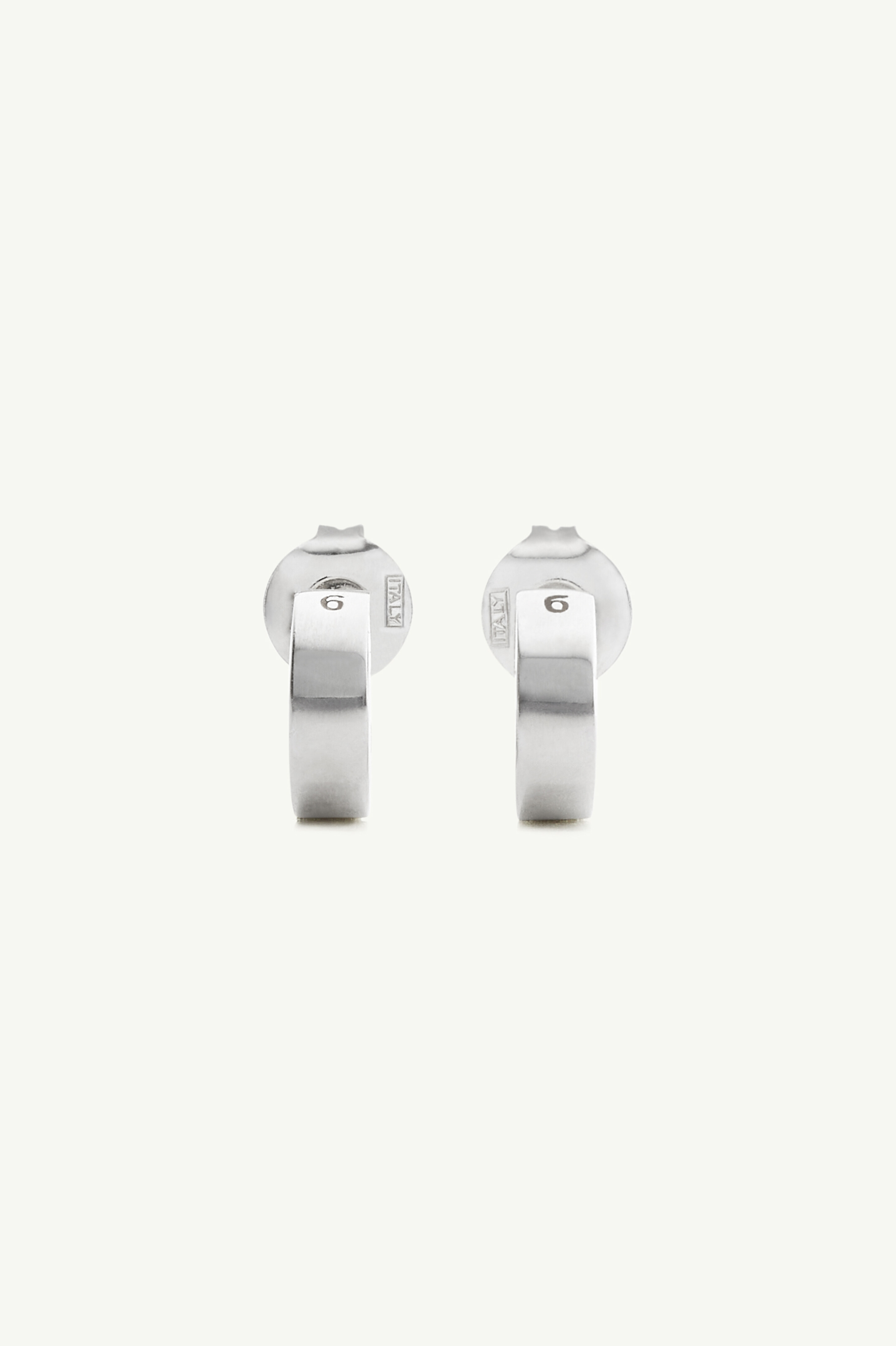 Numeric Minimal Signature Hoop Earrings