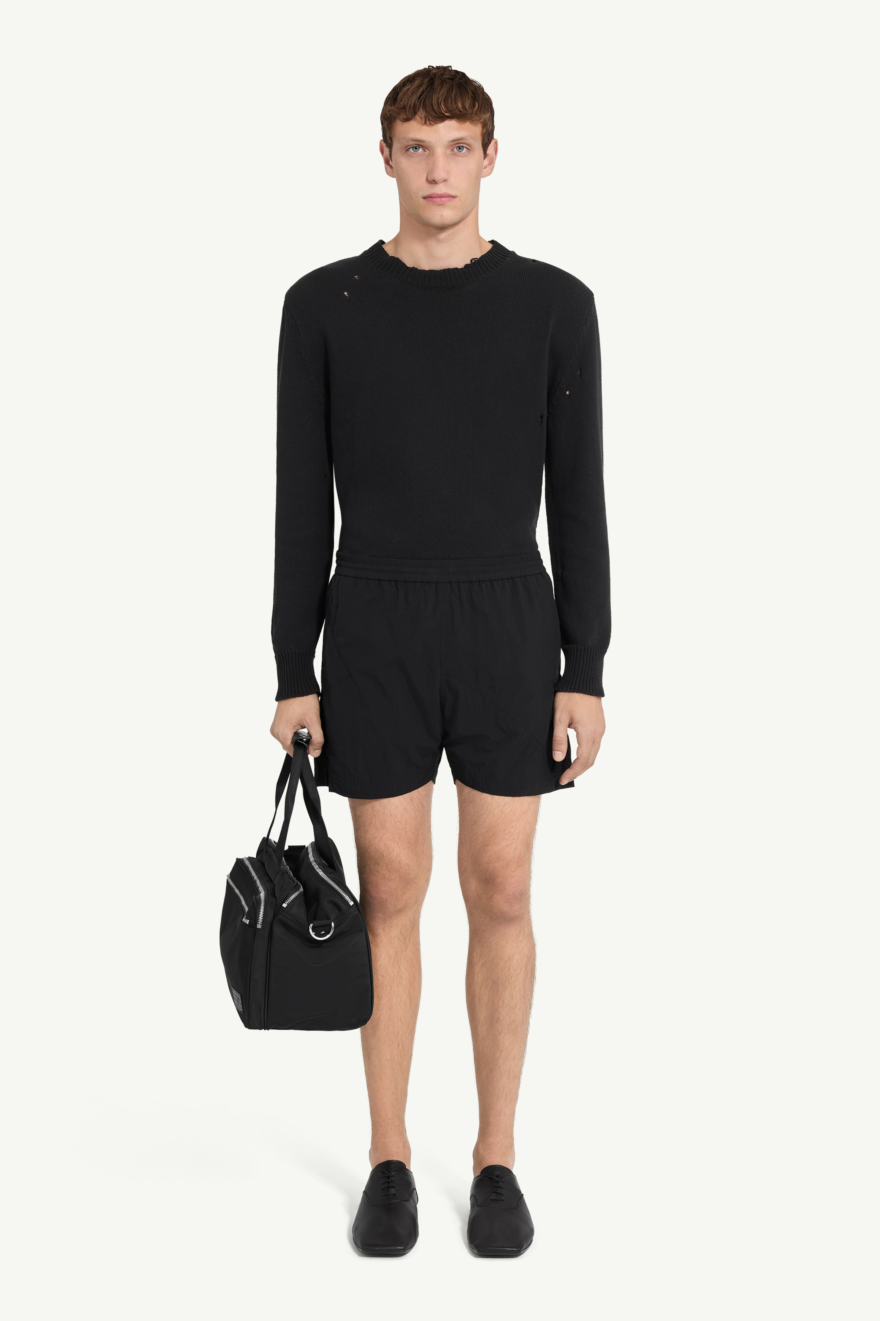 Technical nylon shorts