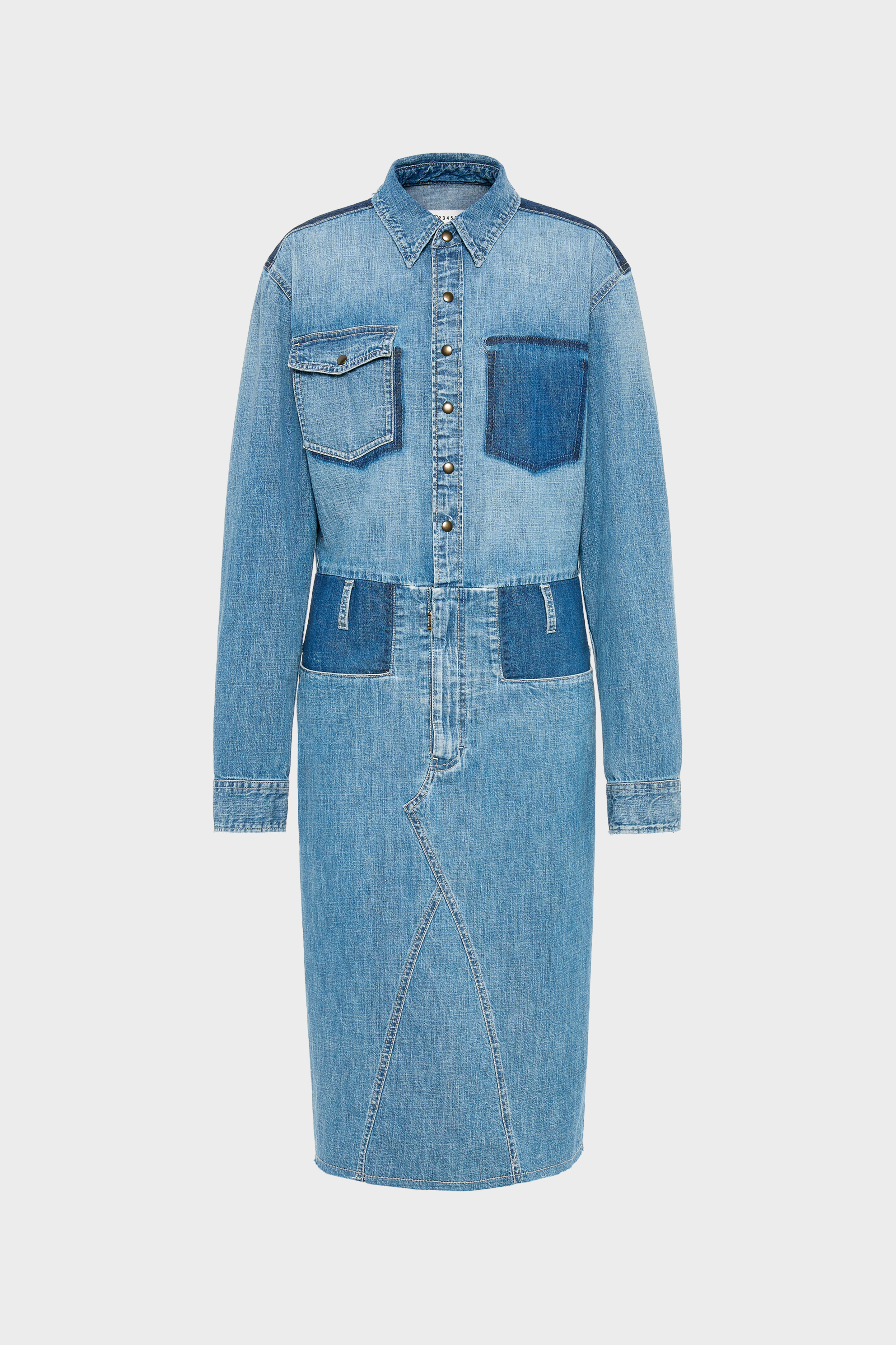 Denim Midi Shirt Dress