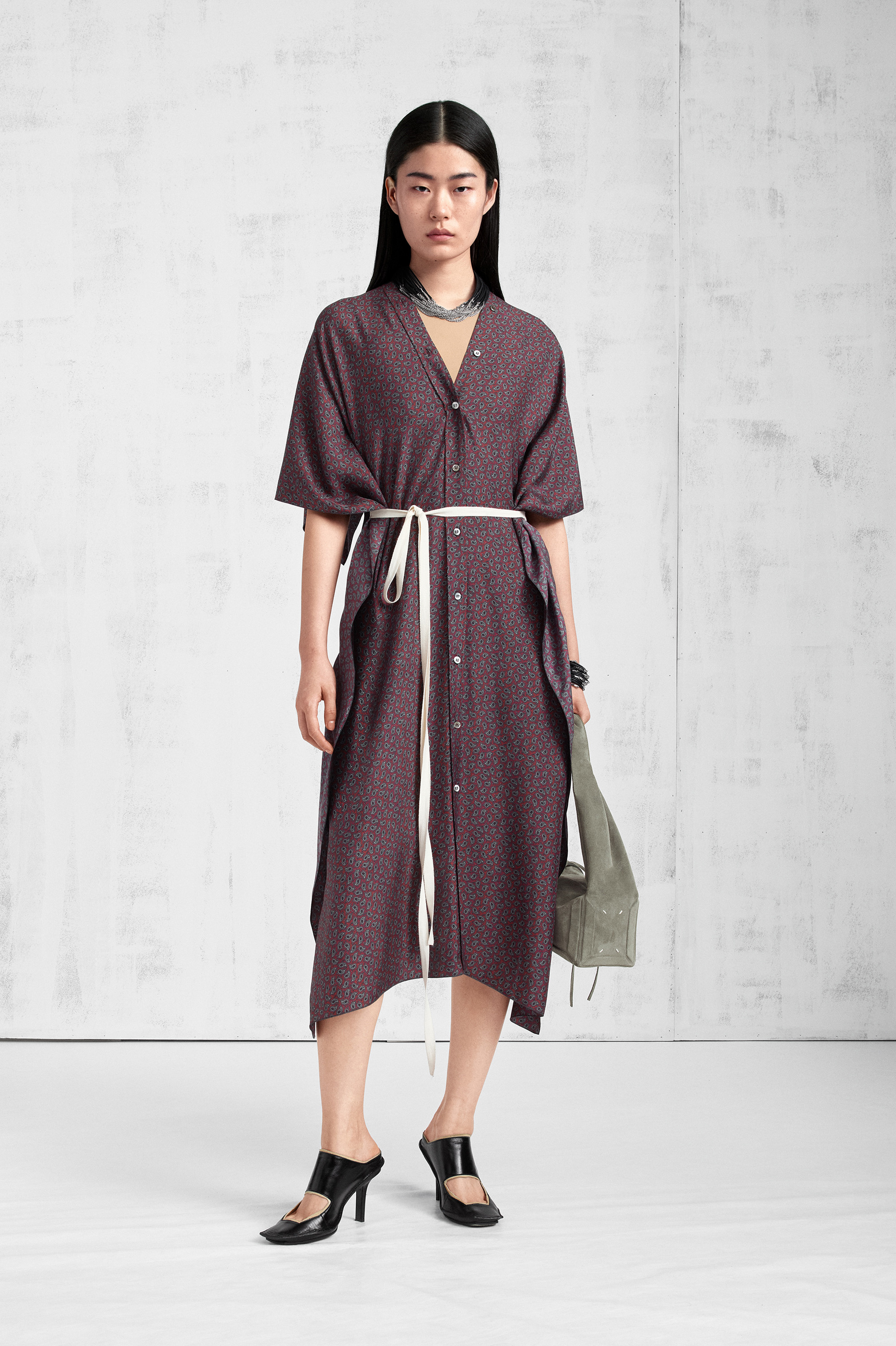 Paisley Print Shirt Dress