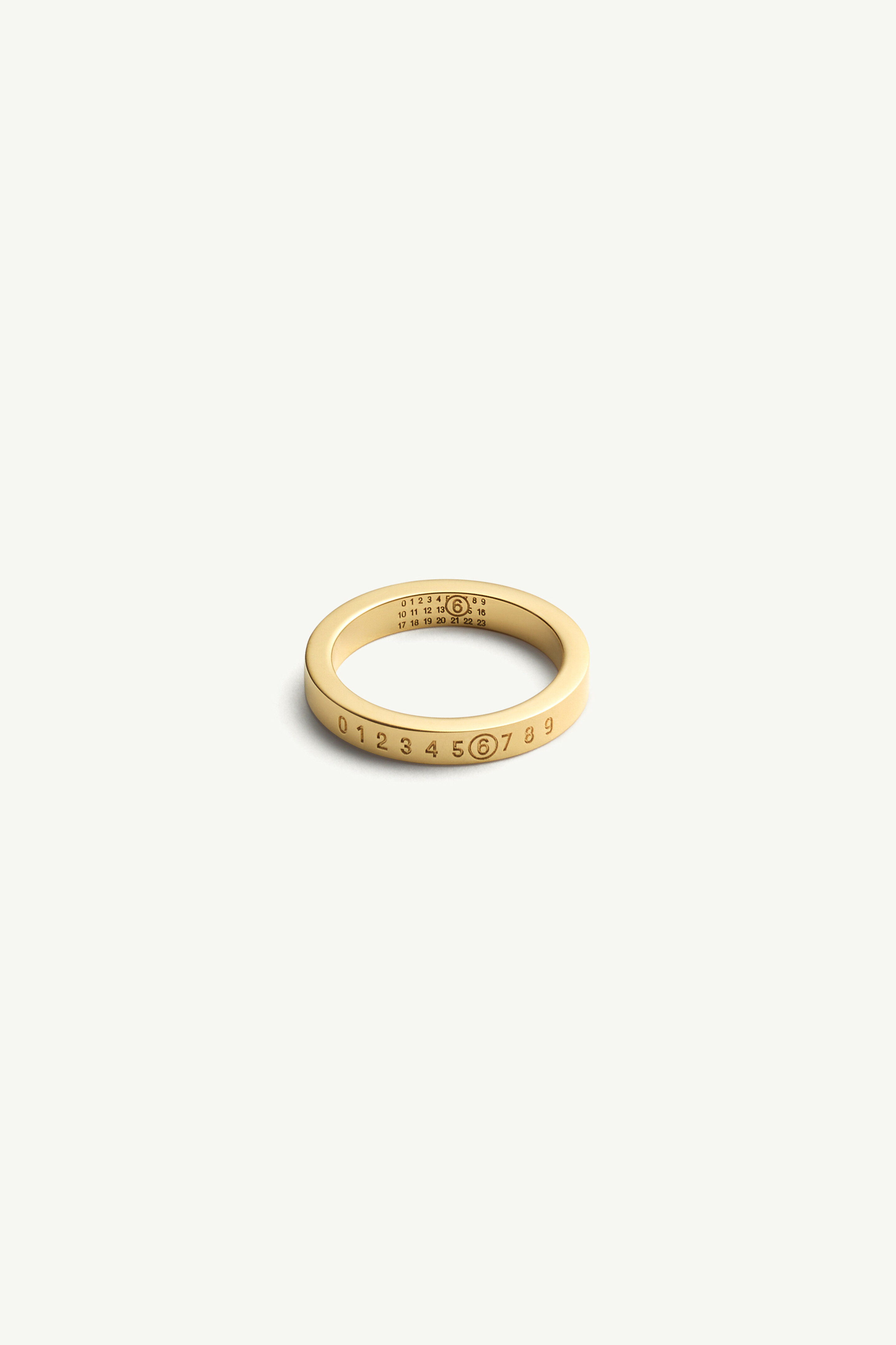 Gold numeric ring