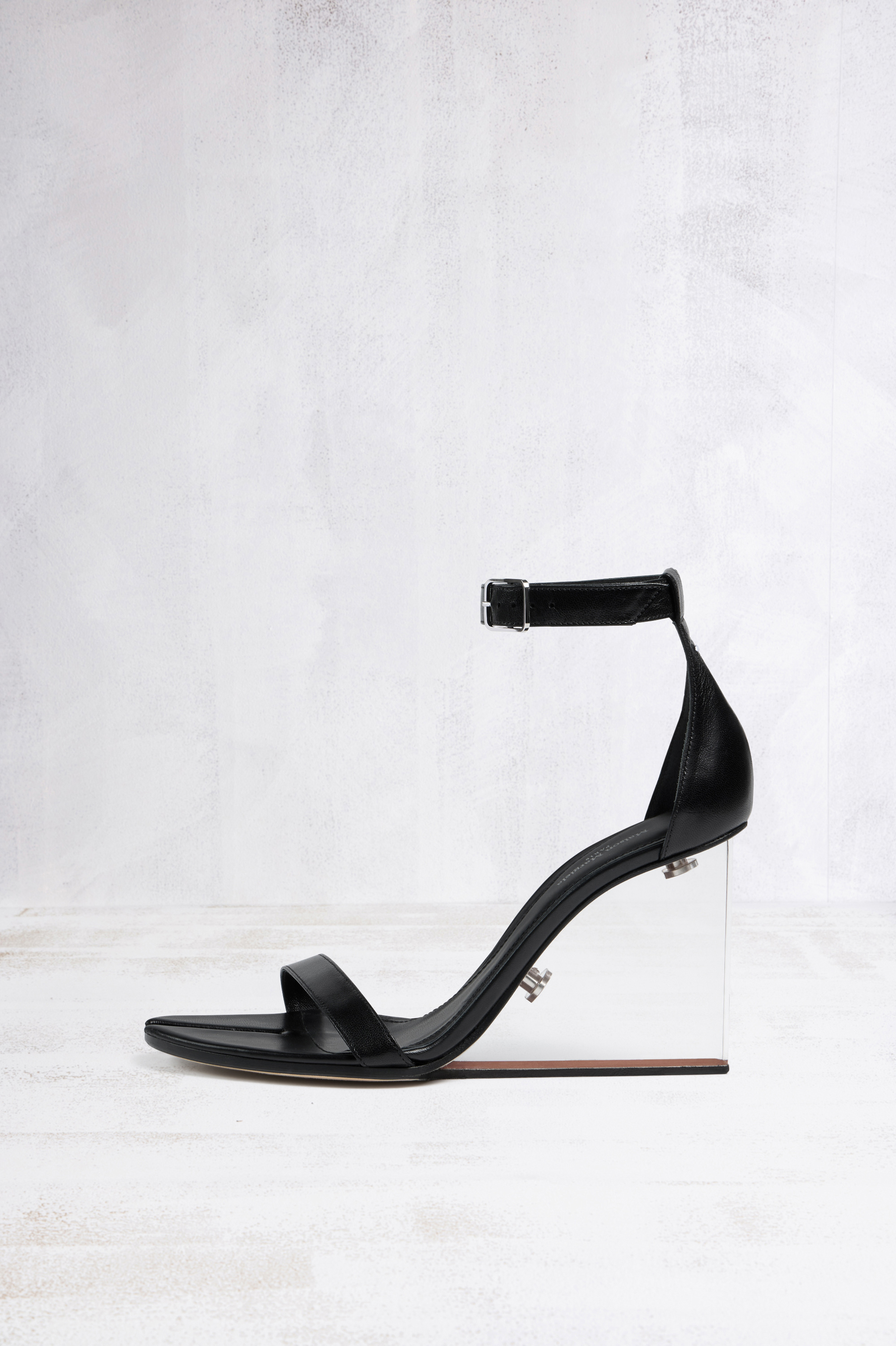 Plexi Wedge Sandals