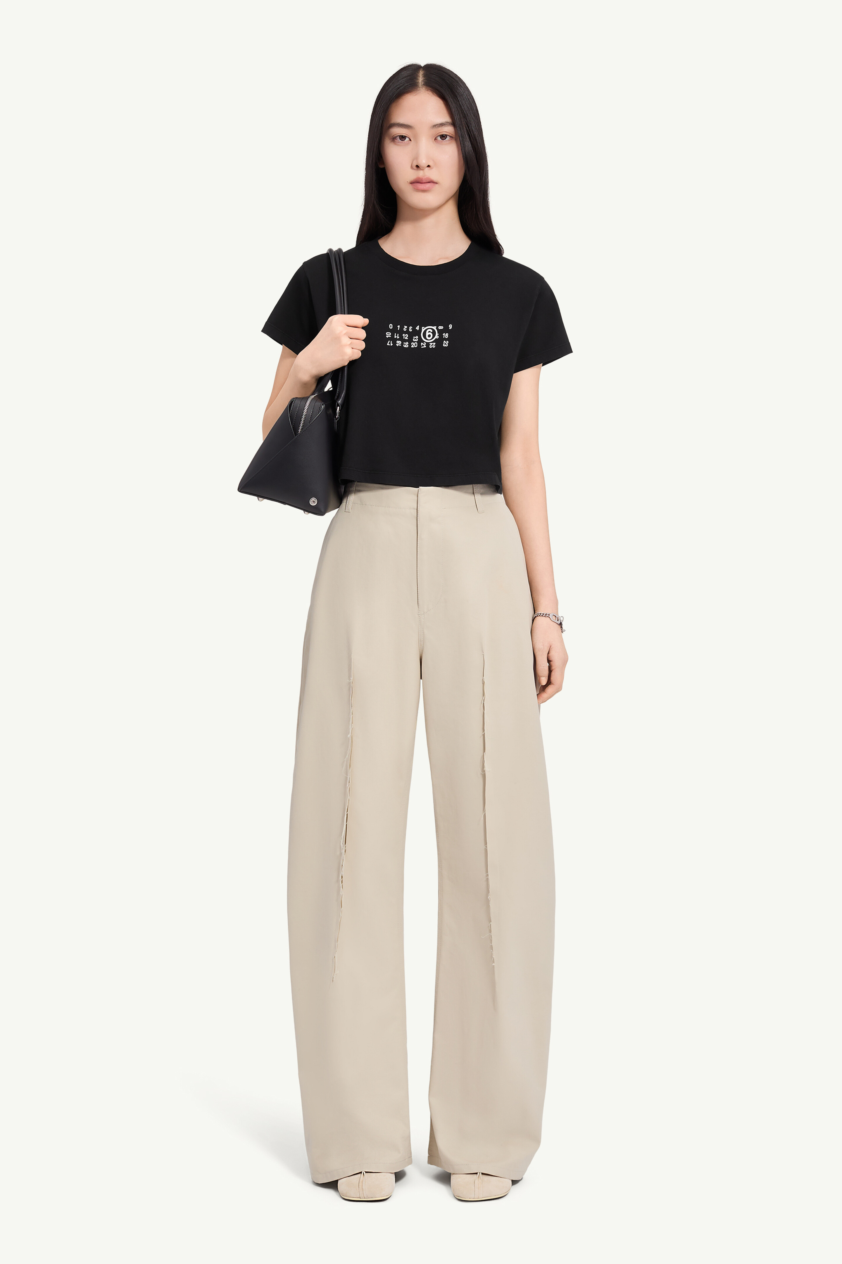 Flipped-print overdyed T-shirt