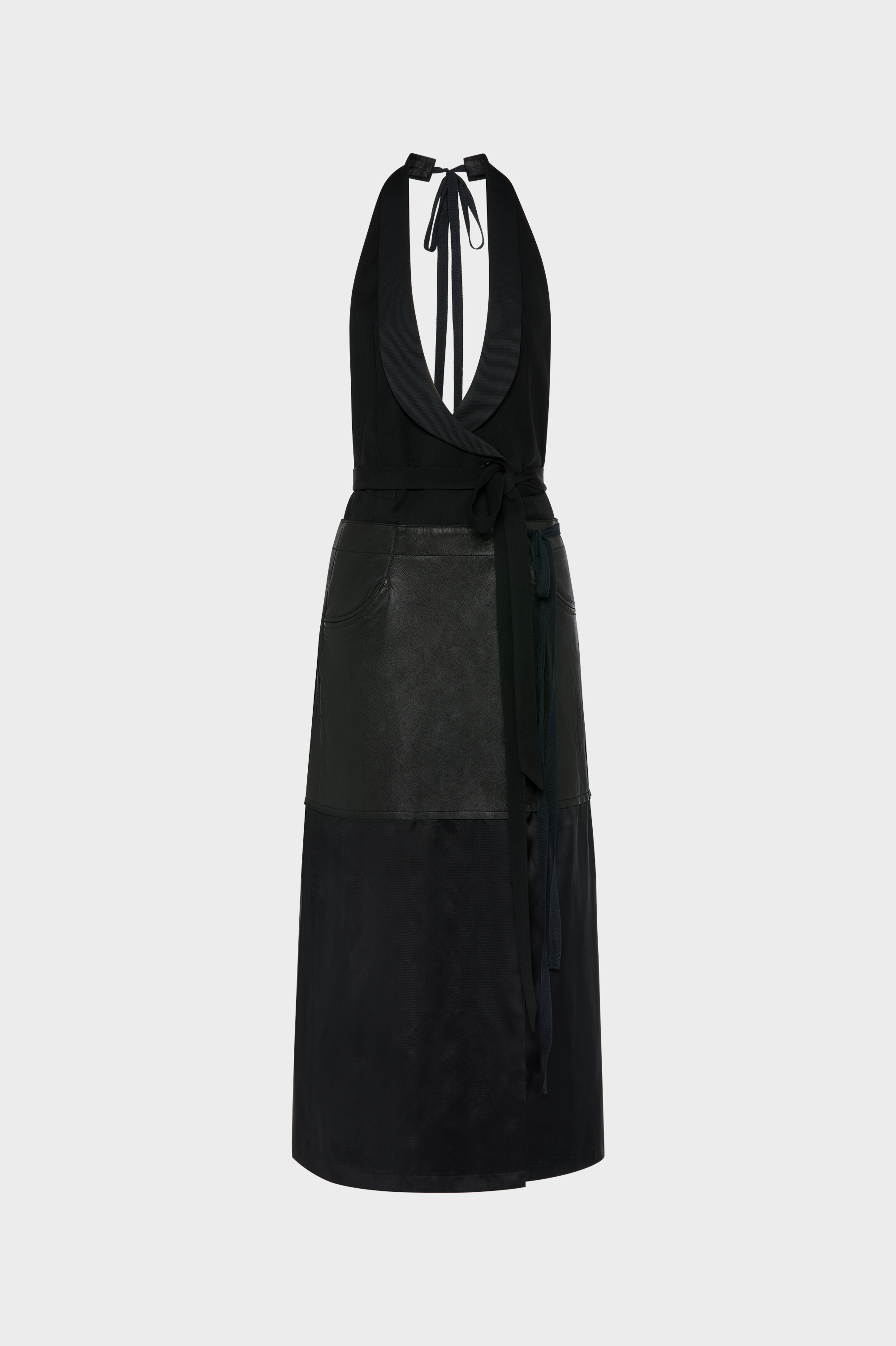Patchwork Halterneck Dress