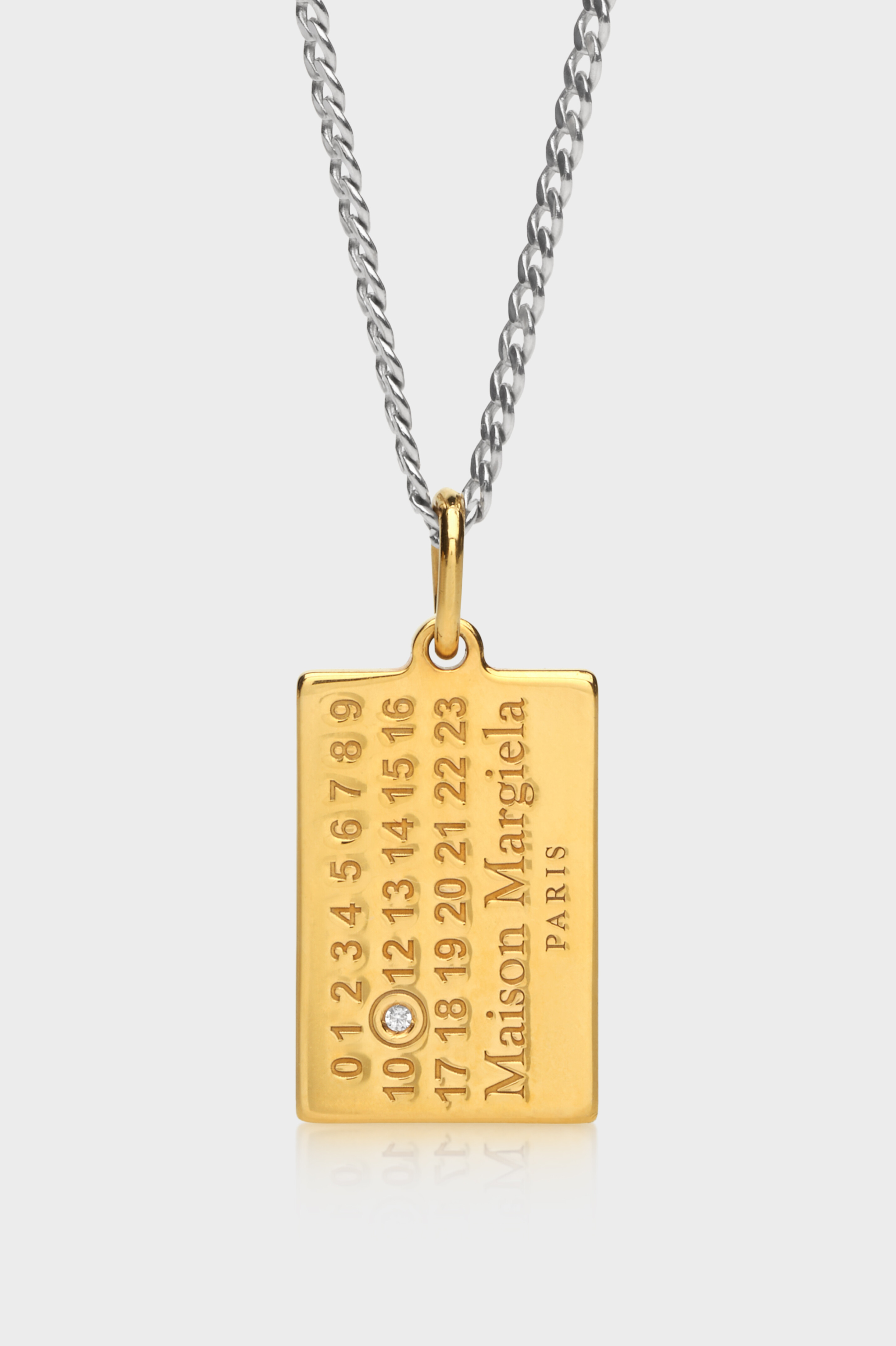 Collana Numericl con pendente e diamante