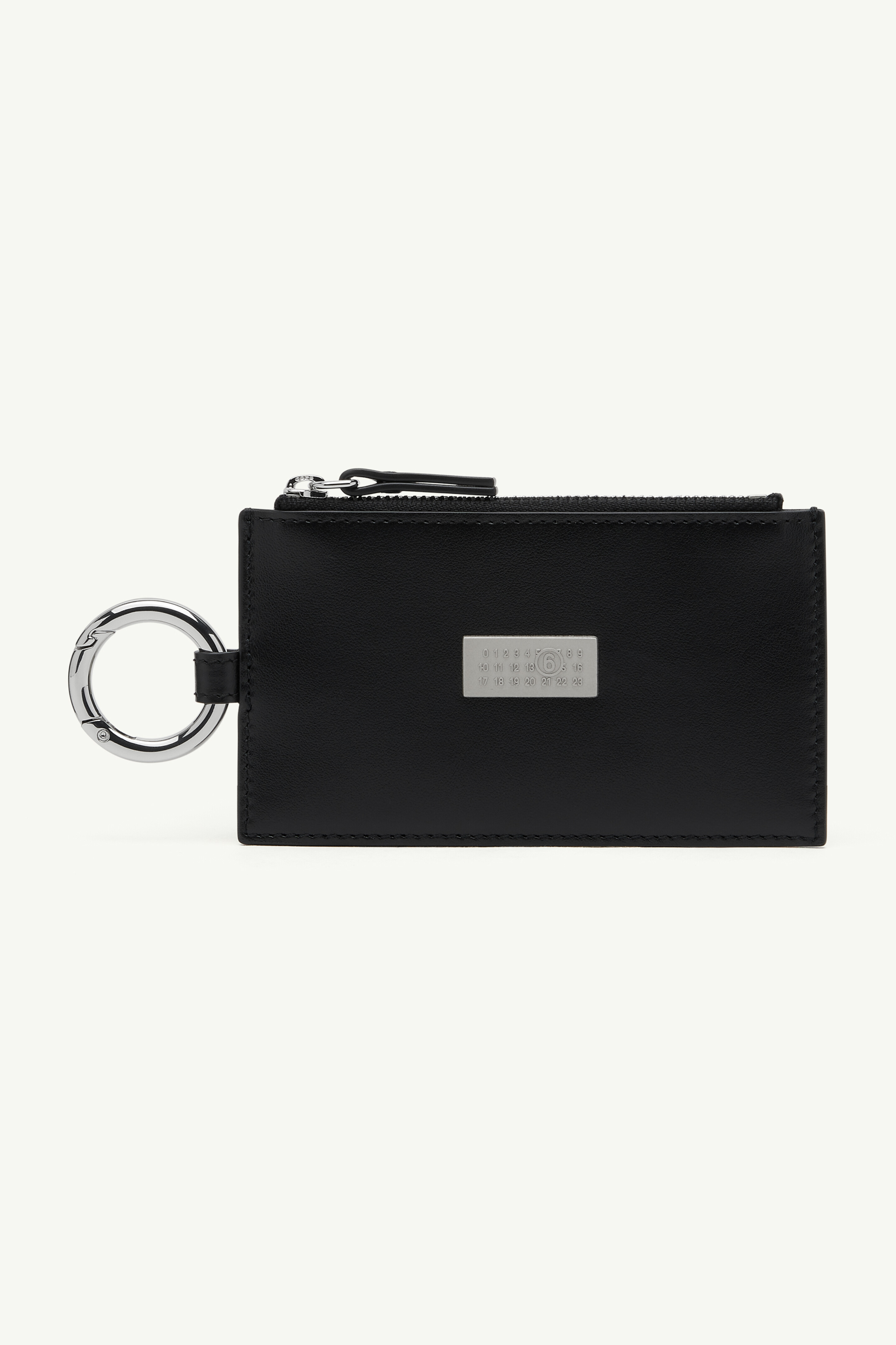 Leather zip wallet