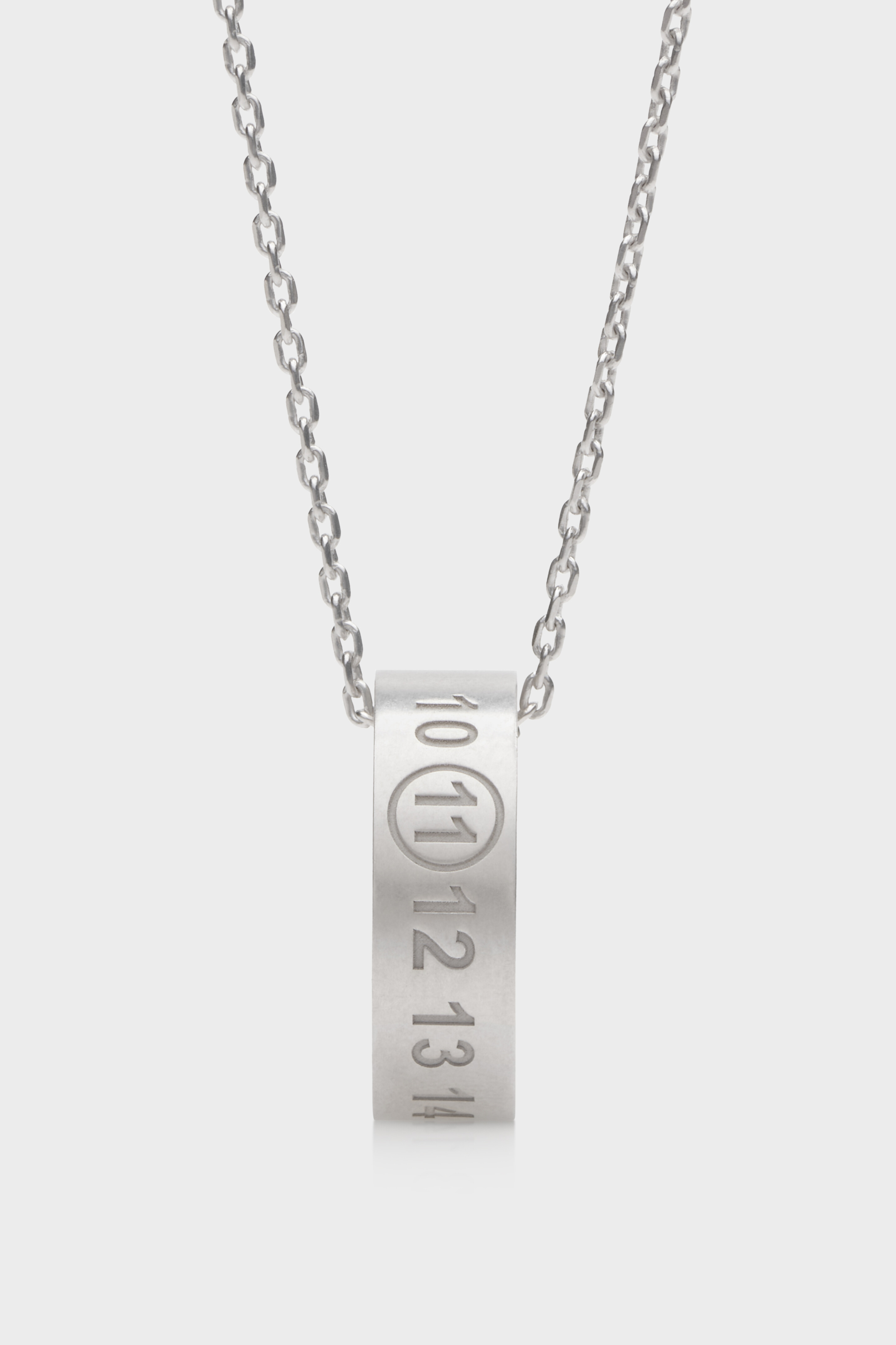 Numerical ring pendant necklace