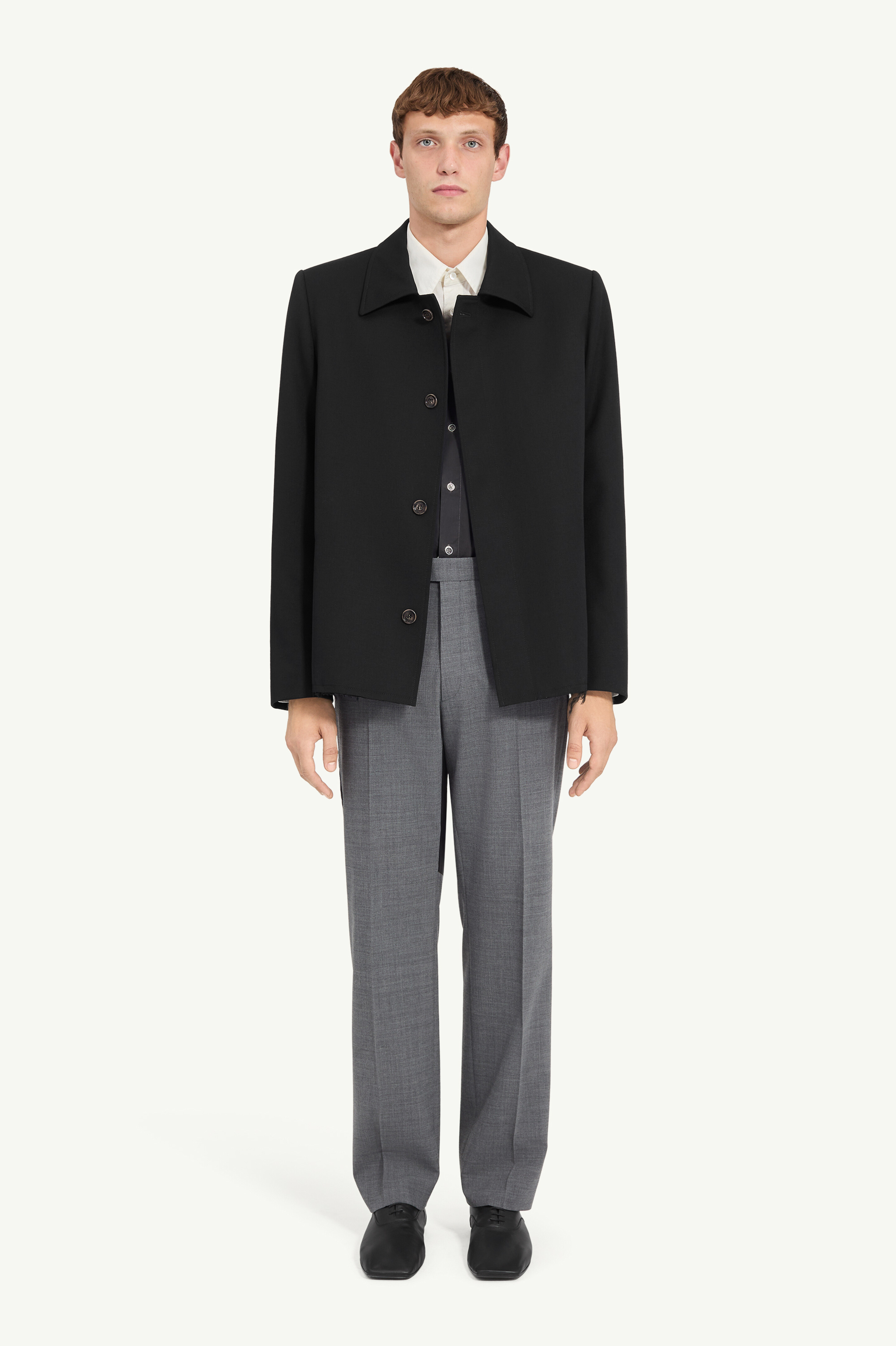 Wool gabardine jacket