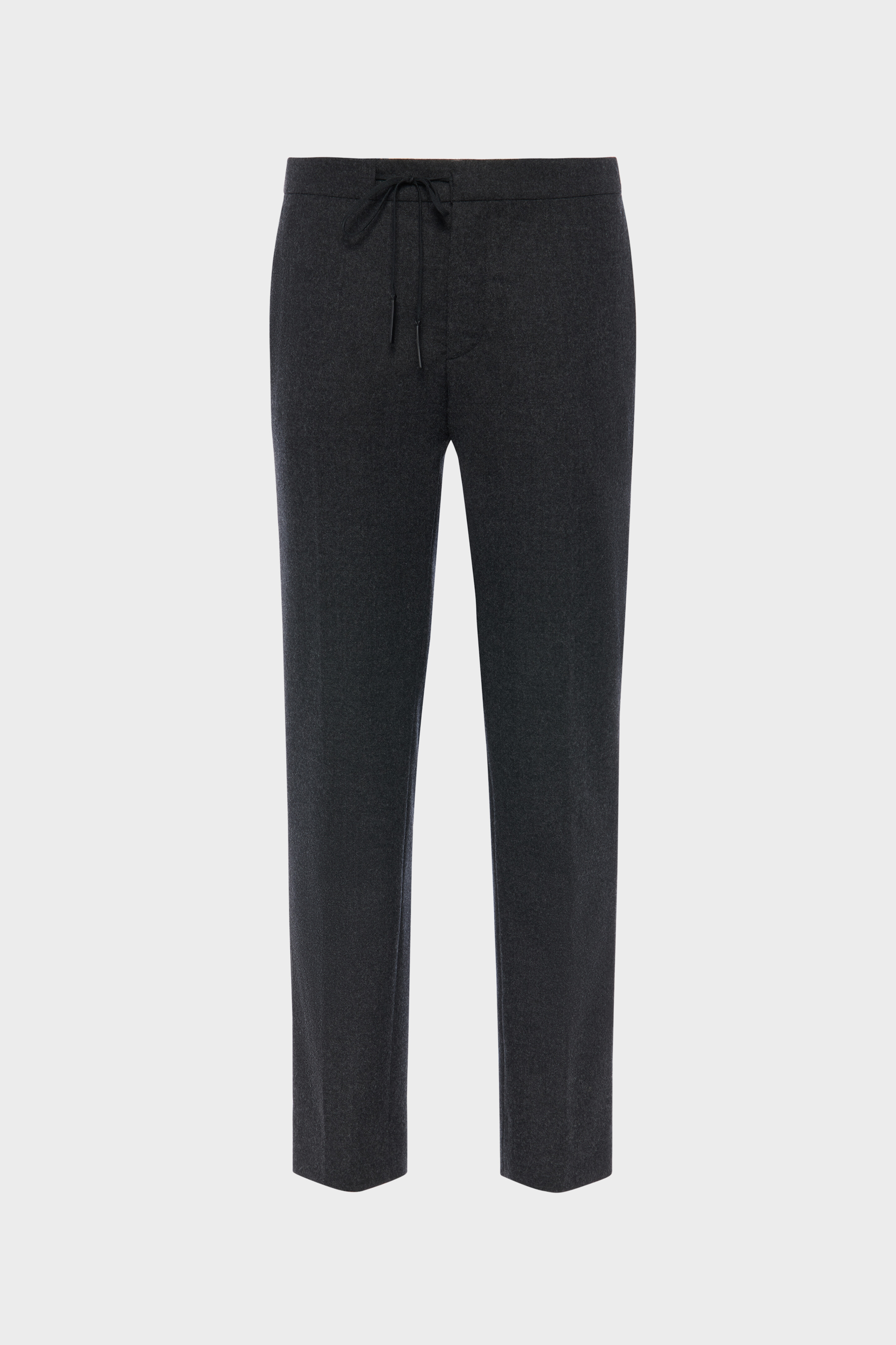 Drawstring wool trousers