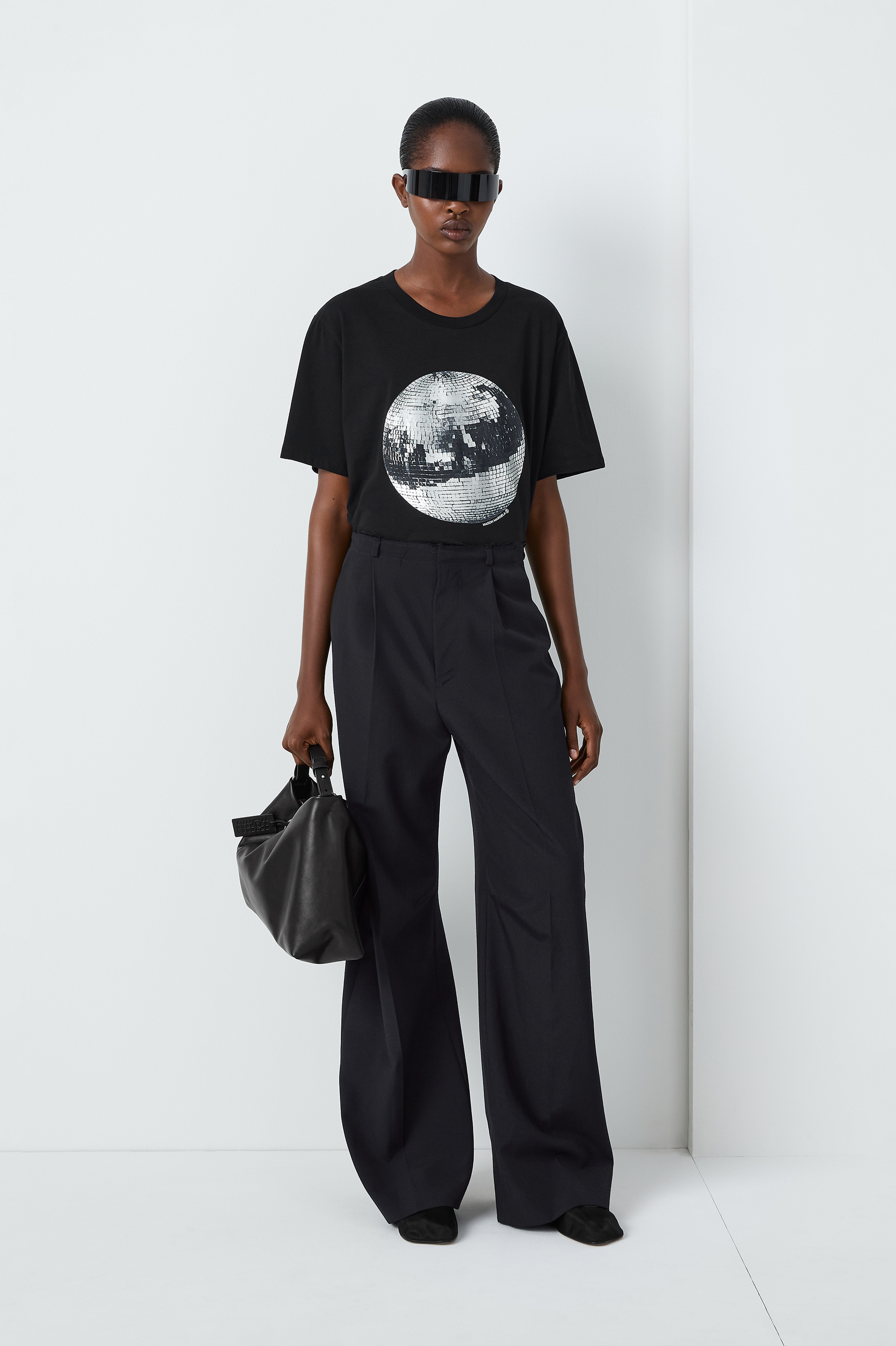 Wool wide-leg trousers