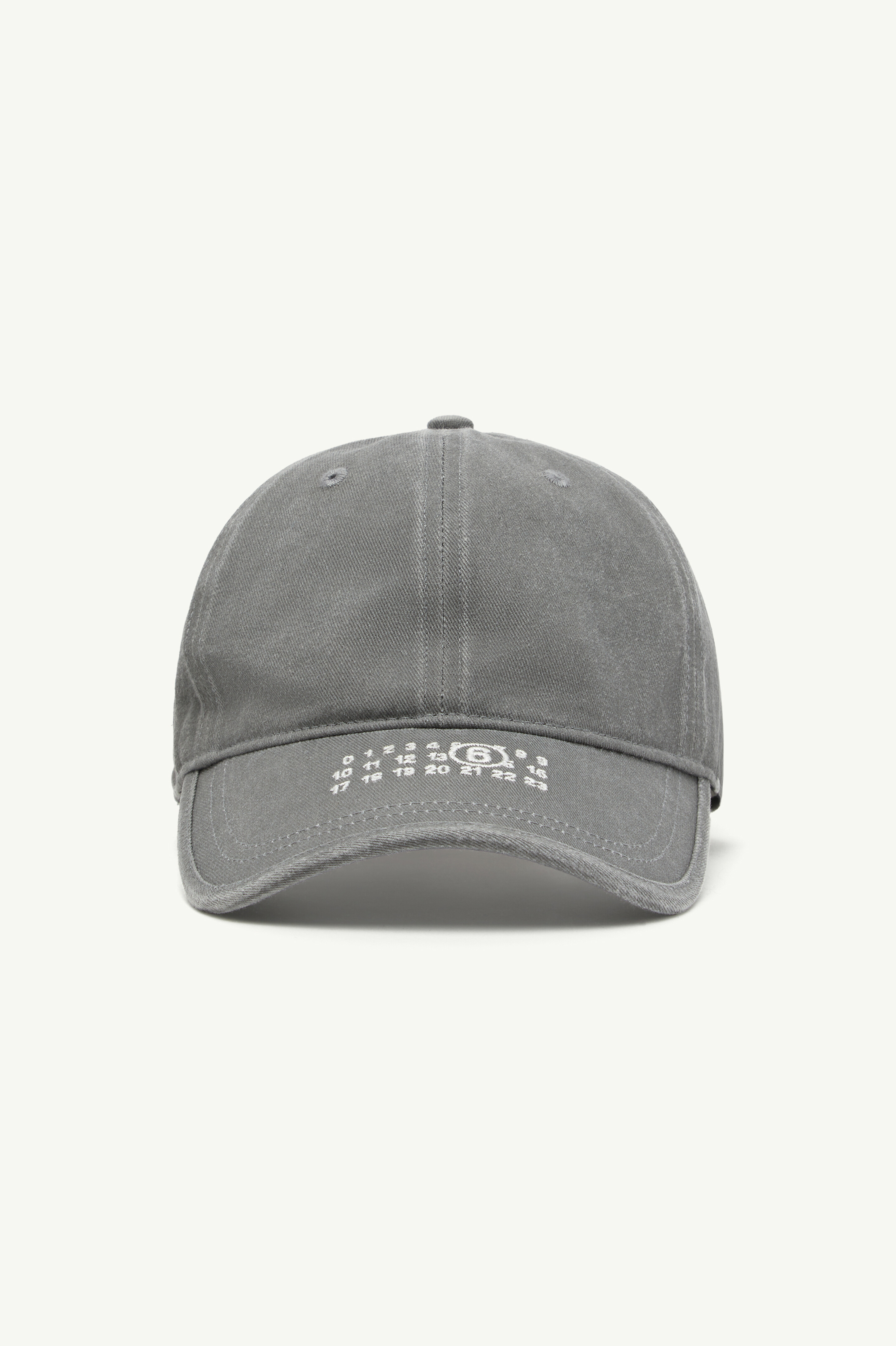 Washed cotton label cap