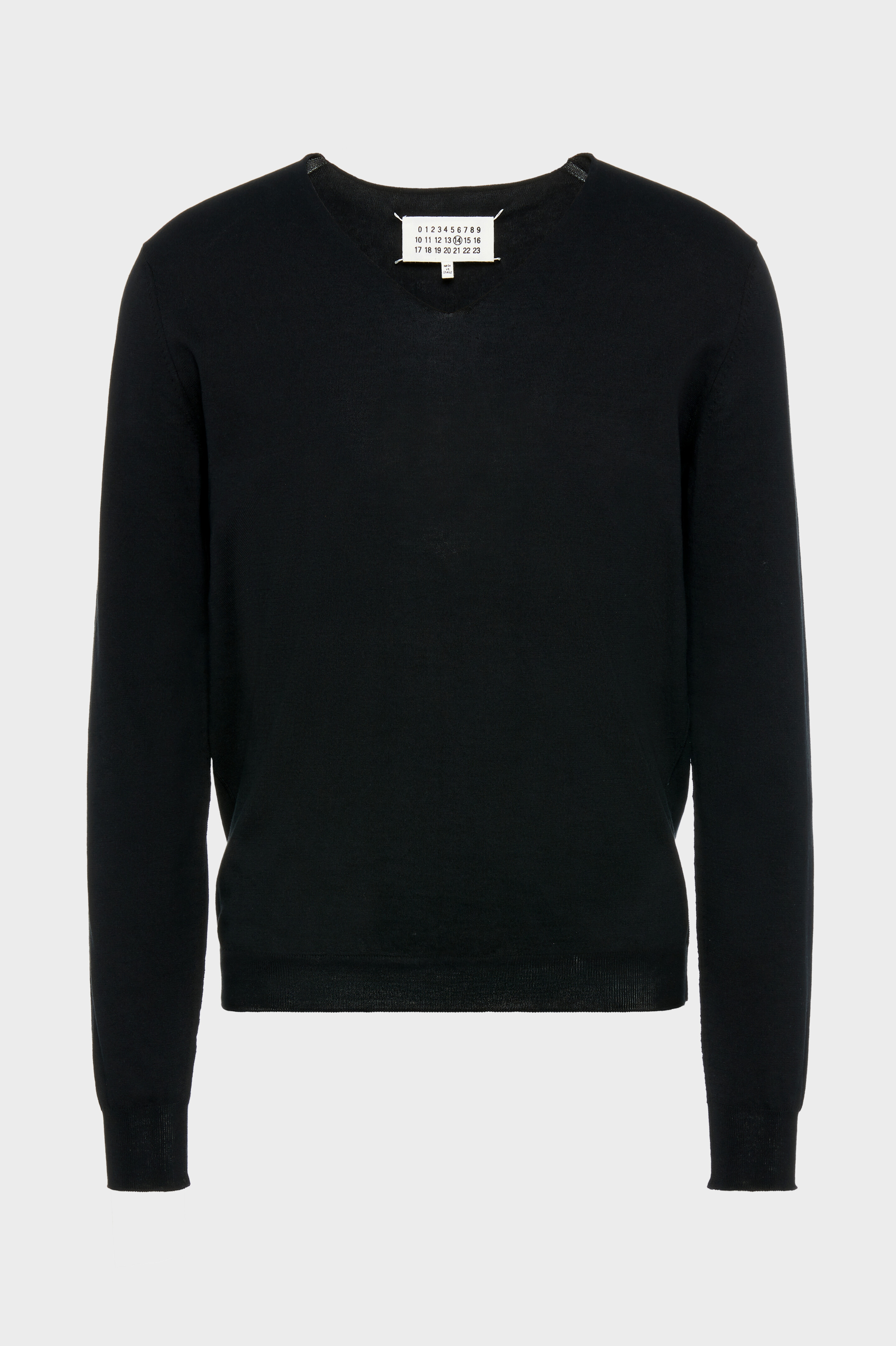 Maglia in cotone con scollo a V