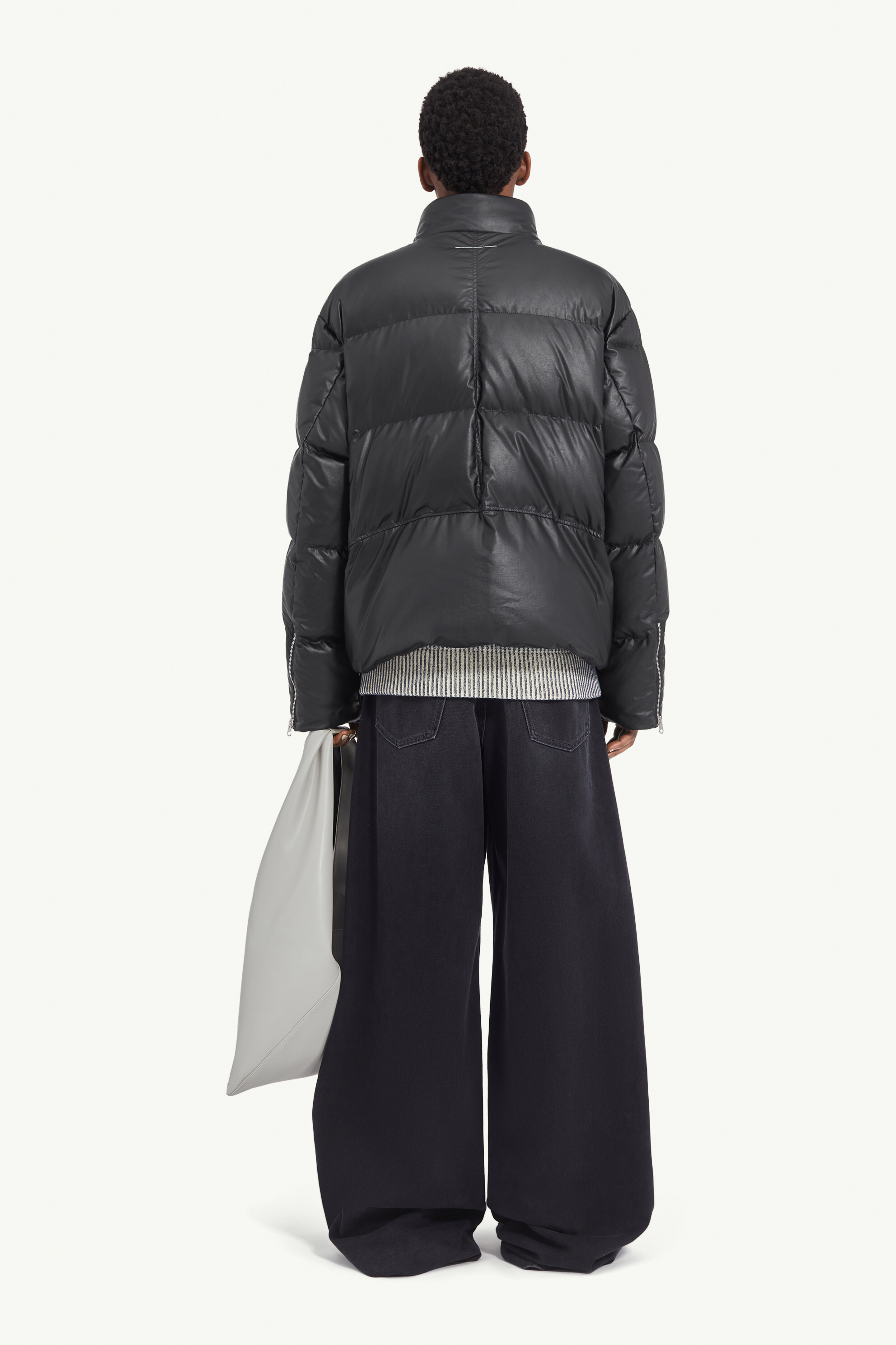 Men's Black Puffer Jacket | MM6 - Maison Margiela
