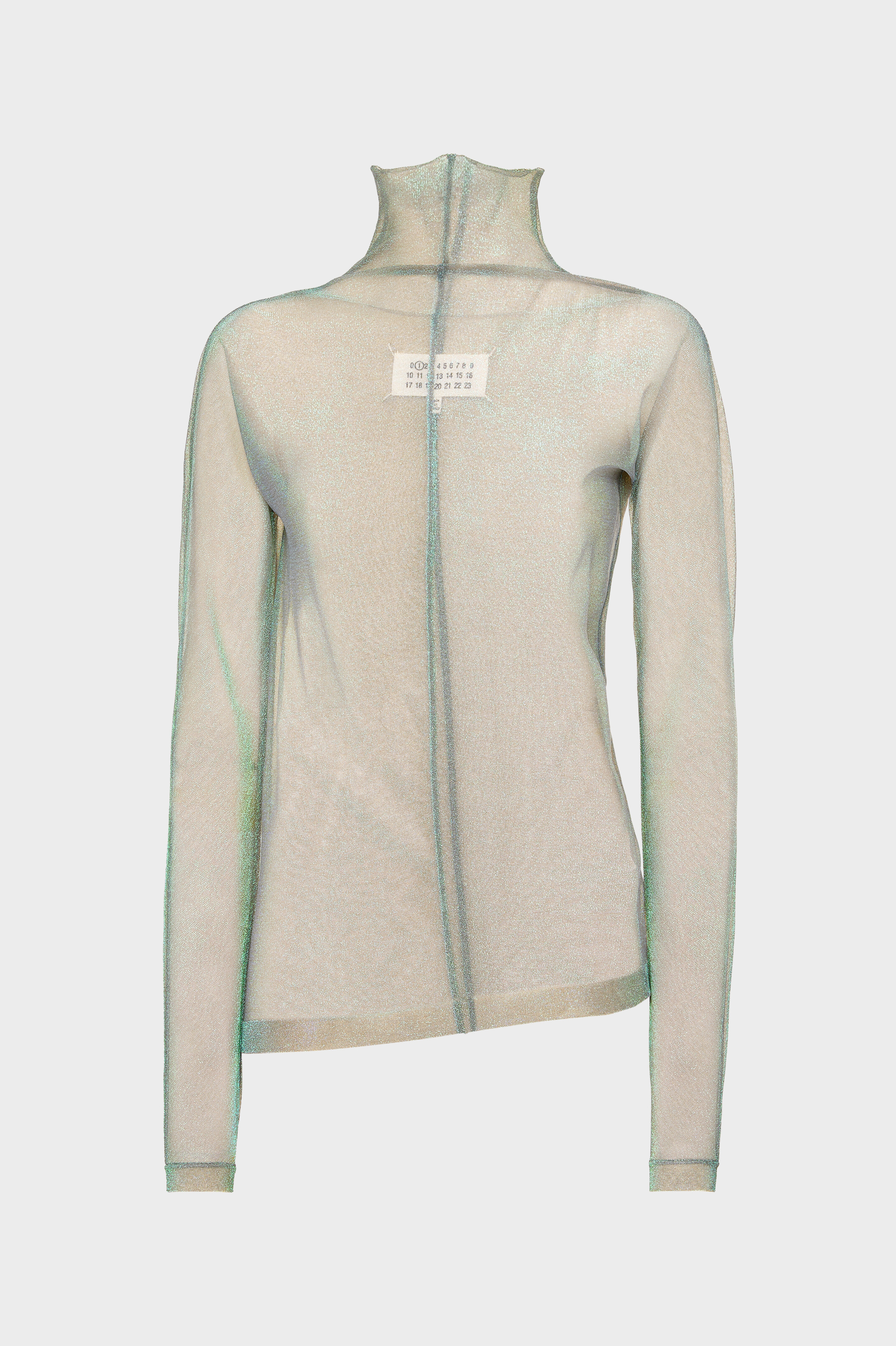Shimmer Knit Draped Longsleeve