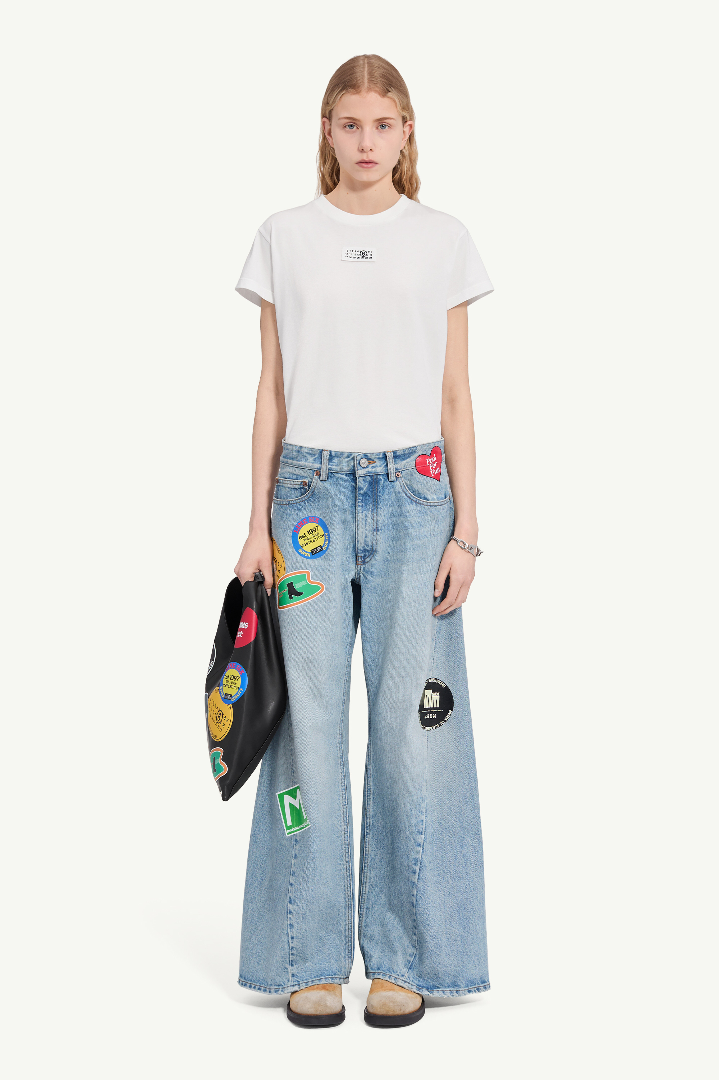 Jeans a gamba larga