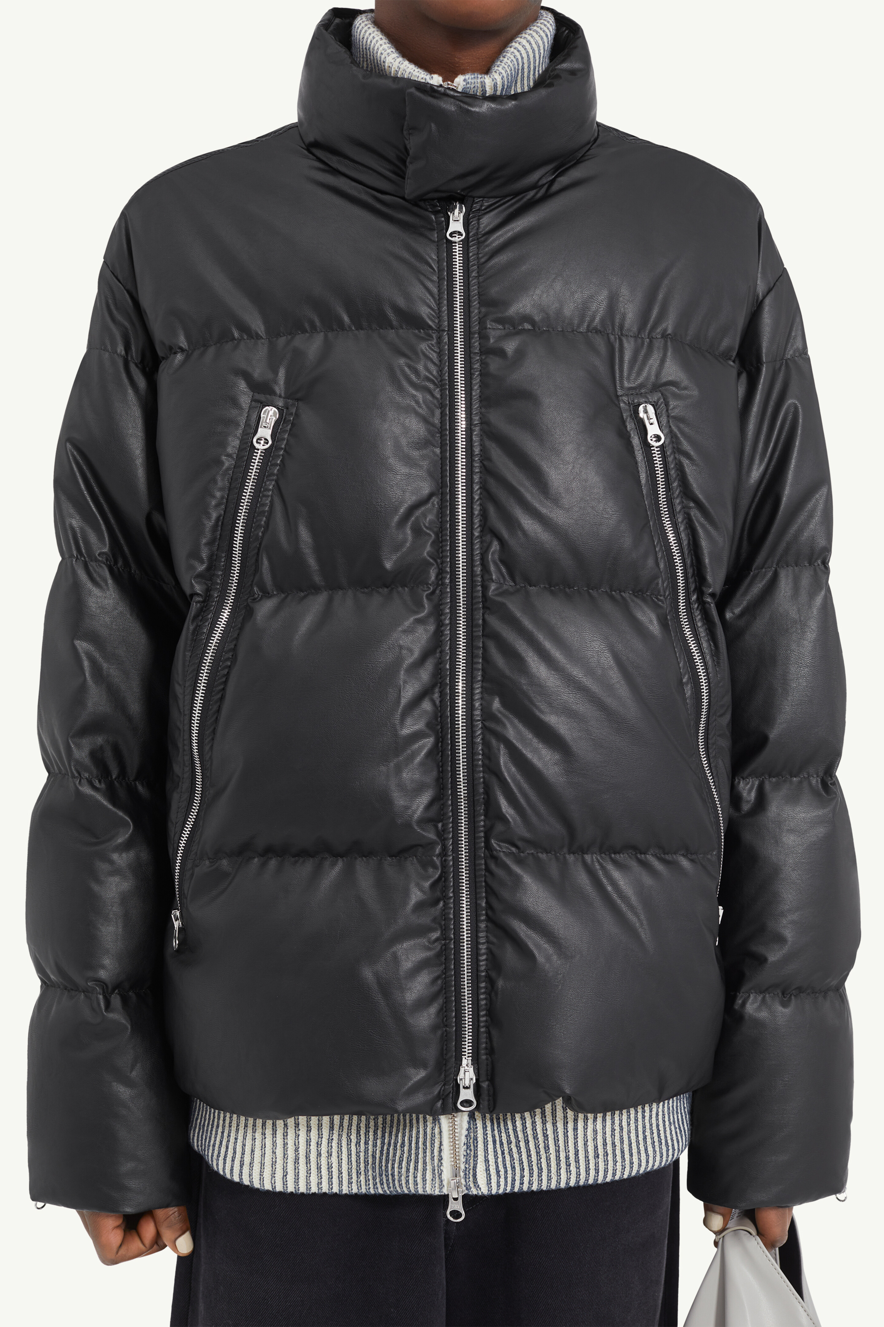 Men's Black Puffer Jacket | MM6 - Maison Margiela